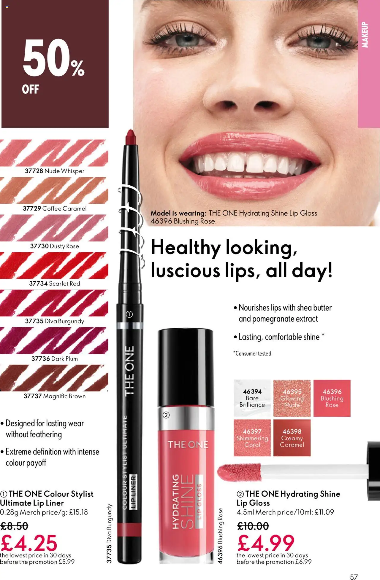  | Page: 57 | Products: Lip gloss, Butter, Coffee