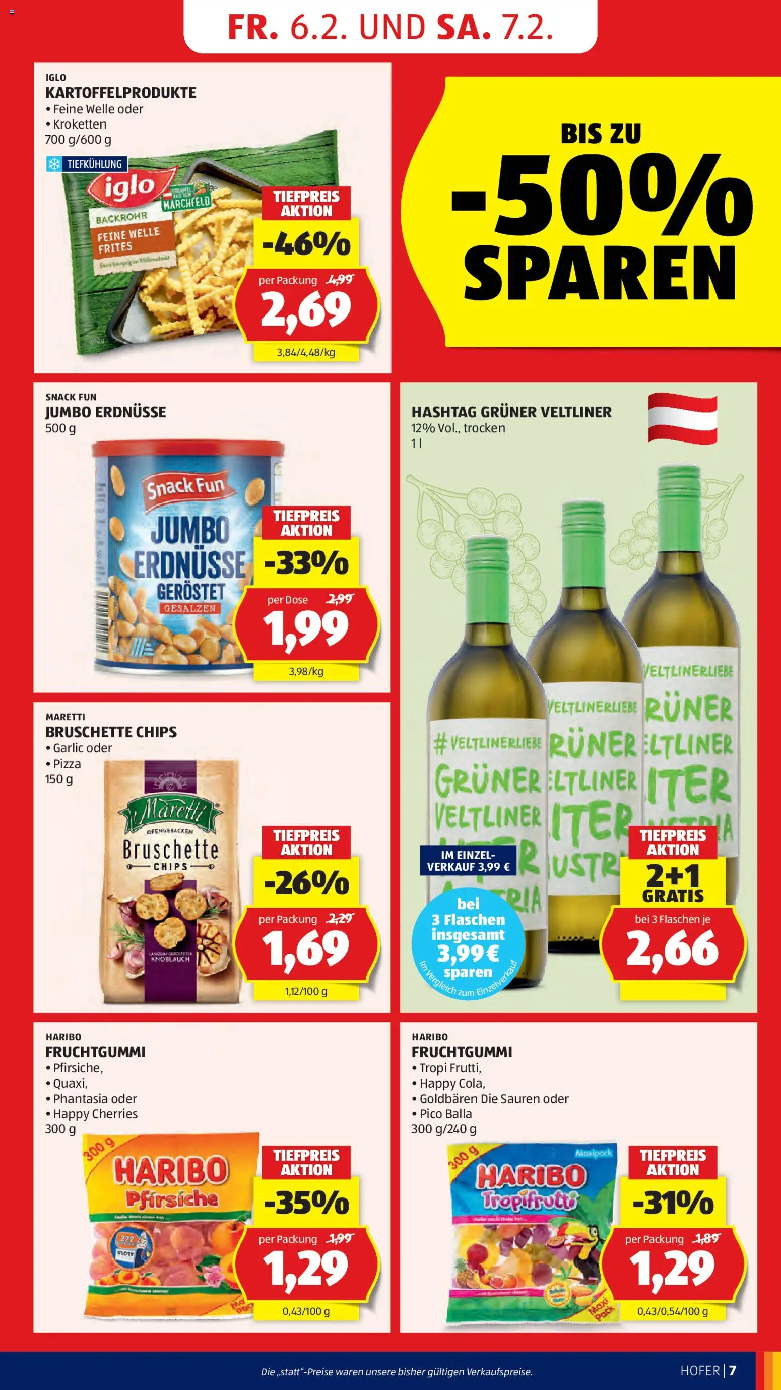 Hofer AT akciós ujság - amely érvényes a következő dátumtól: 06.02.2026 | Oldal: 9 | Termékek: Chips, Pizza