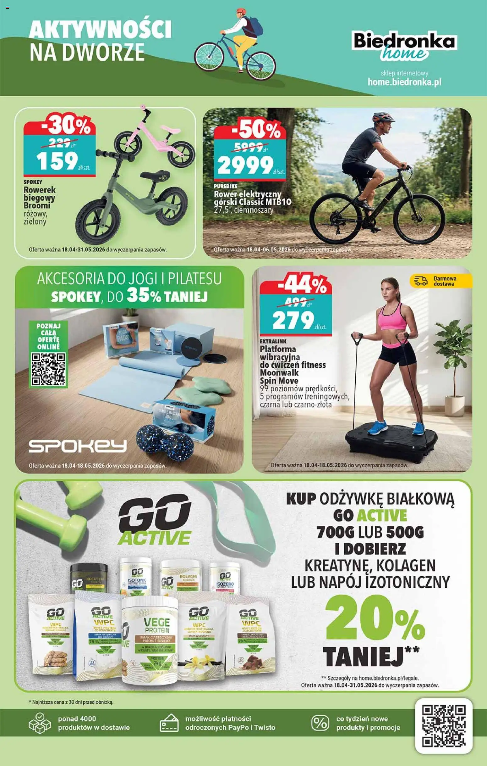 Biedronka gazetka - Hity i inspiracje od 18.04.2026 | Strona: 43 | Produkty: Rowerek biegowy, Rower