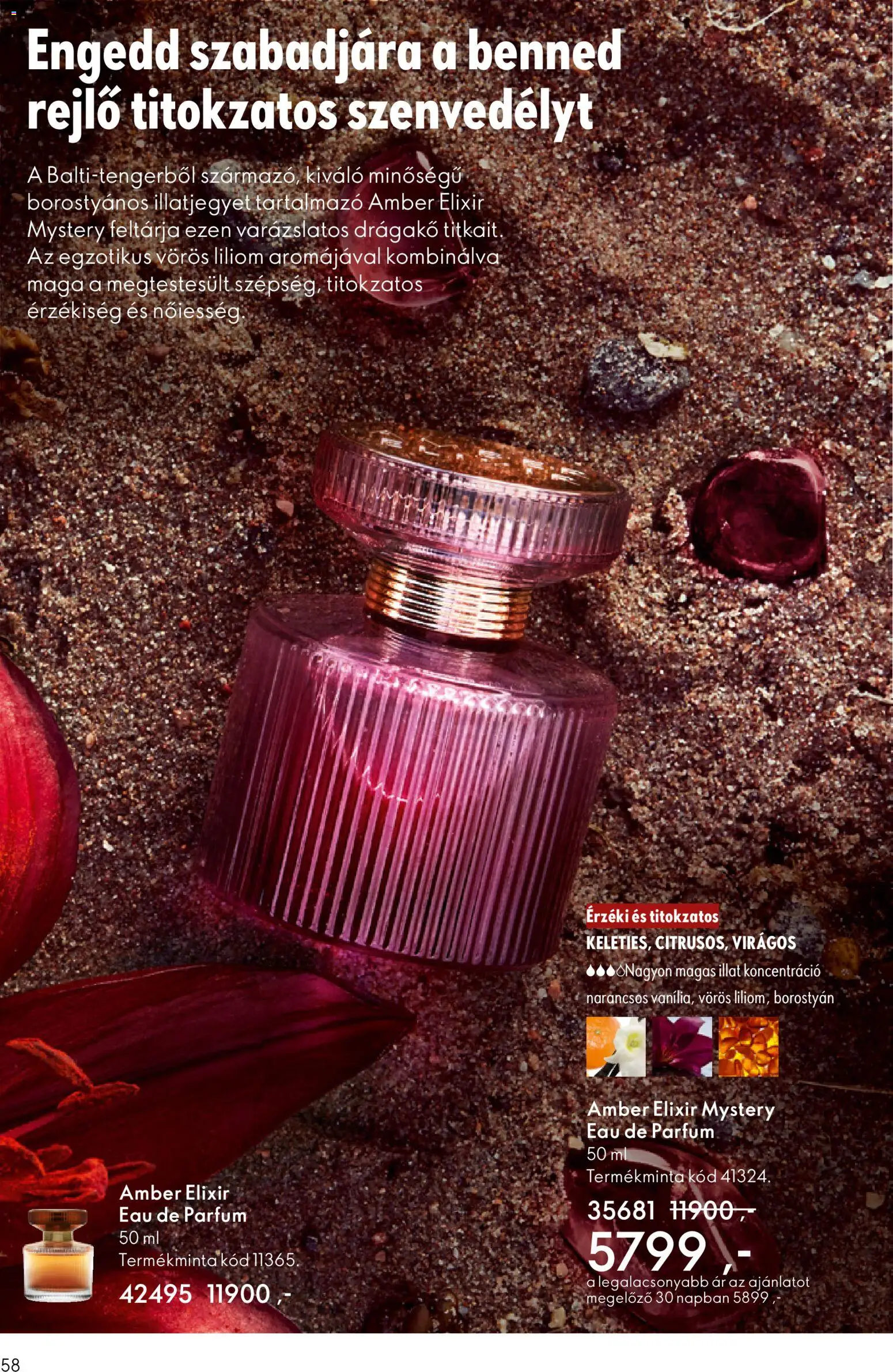 Oriflame akciós ujság - amely érvényes a következő dátumtól: 22.10.2025 | Oldal: 58 | Termékek: Parfüm