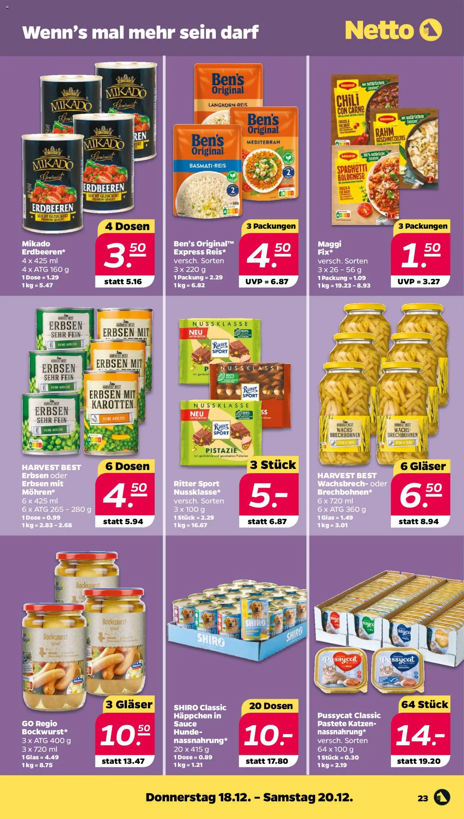 Netto Prospekt 	 – gültig ab 15.12.2025 | Seite: 25 | Produkte: Basmatireis, Maggi, Chili, Erbsen