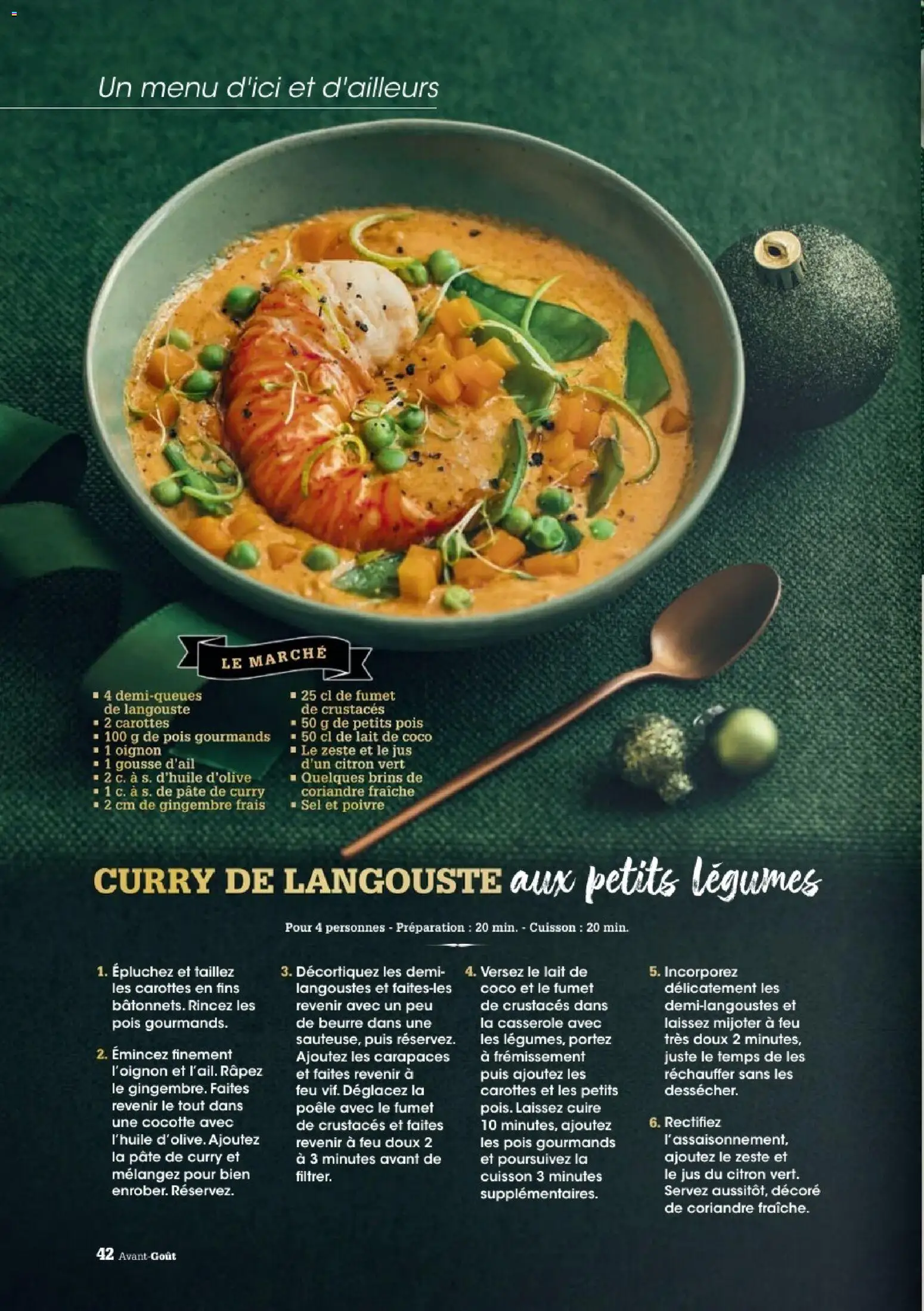 {H1} | Page: 42 | Produits: Carottes, Citron vert, Poêle, Casserole