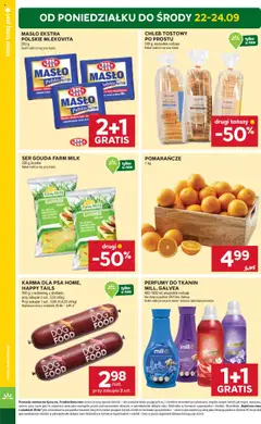 Stokrotka Gazetka od 18.09.2025 | Strona: 4 | Produkty: Masło Polskie, Masło, Ser, Pomarańcze
