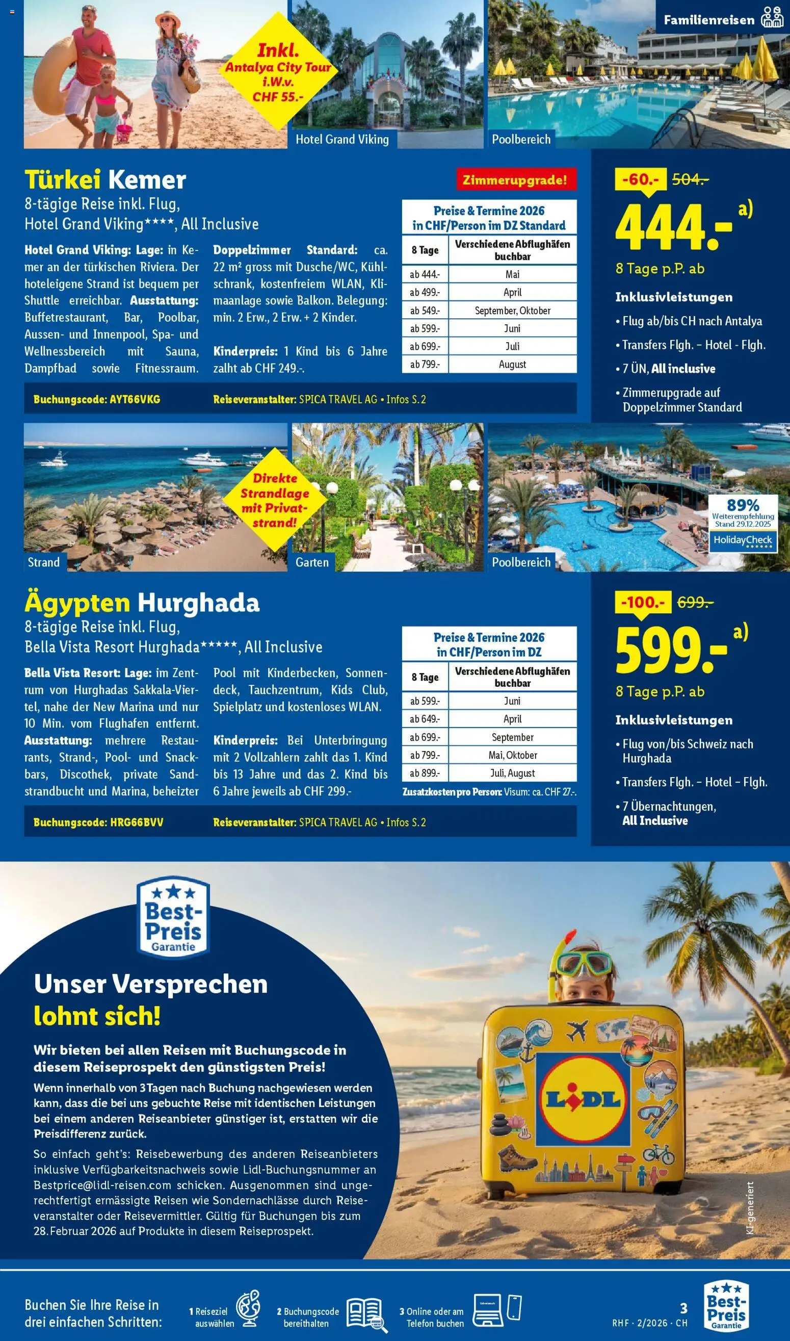 Lidl Aktionen Reisen Februar – gültig ab 28.01.2026 | Seite: 3 | Produkte: Telefon