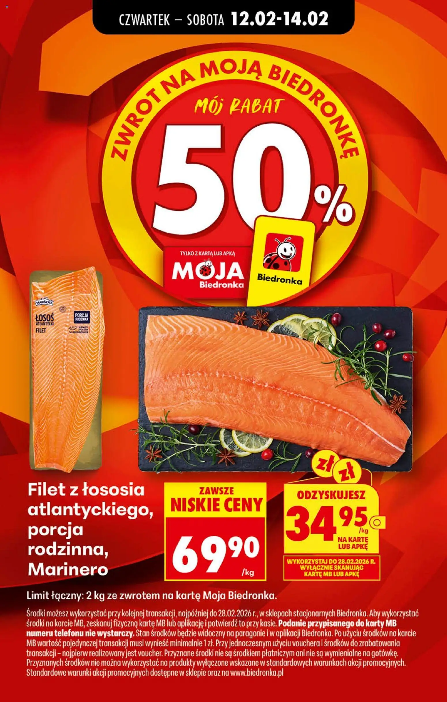 Biedronka gazetka - Oferta w tym tygodniu od 12.02.2026 | Strona: 29 | Produkty: Karta, Łosoś, Filet z łososia