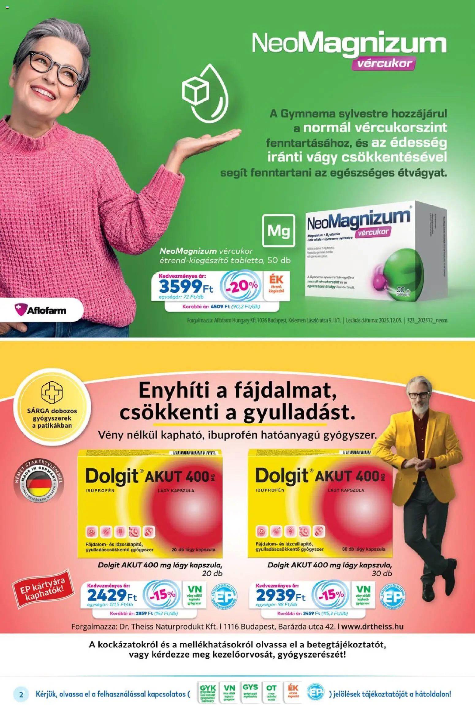 Gyöngy Patikák akciós ujság - amely érvényes a következő dátumtól: 01.02.2026 | Oldal: 2 | Termékek: Édesség, Cola, Gyógyszerek