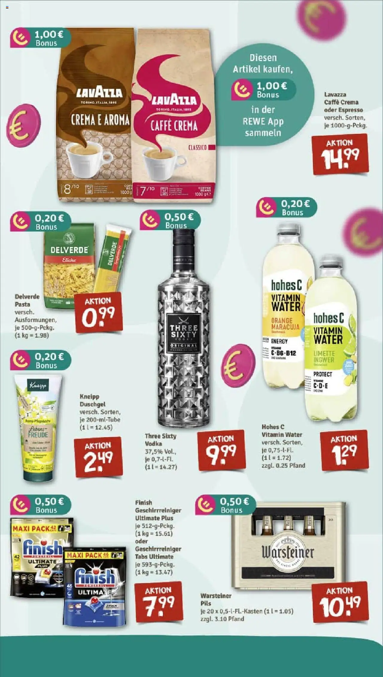 Rewe prospekt Wuppertal / Barmen	 – gültig ab 13.10.2025 | Seite: 5 | Produkte: Lavazza, Pils, Duschgel, Pasta