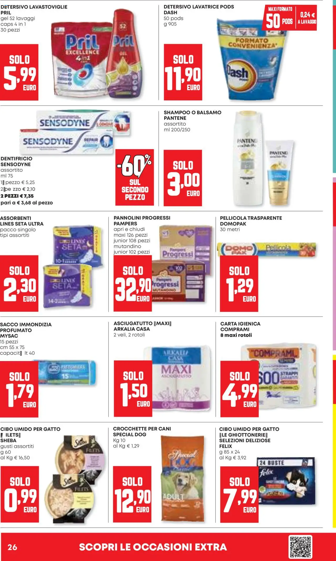 Volantino Panorama del 09.10.2025 | Pagina: 26 | Prodotti: Dentifricio, Crocchette, Lavastoviglie, Asciugatutto