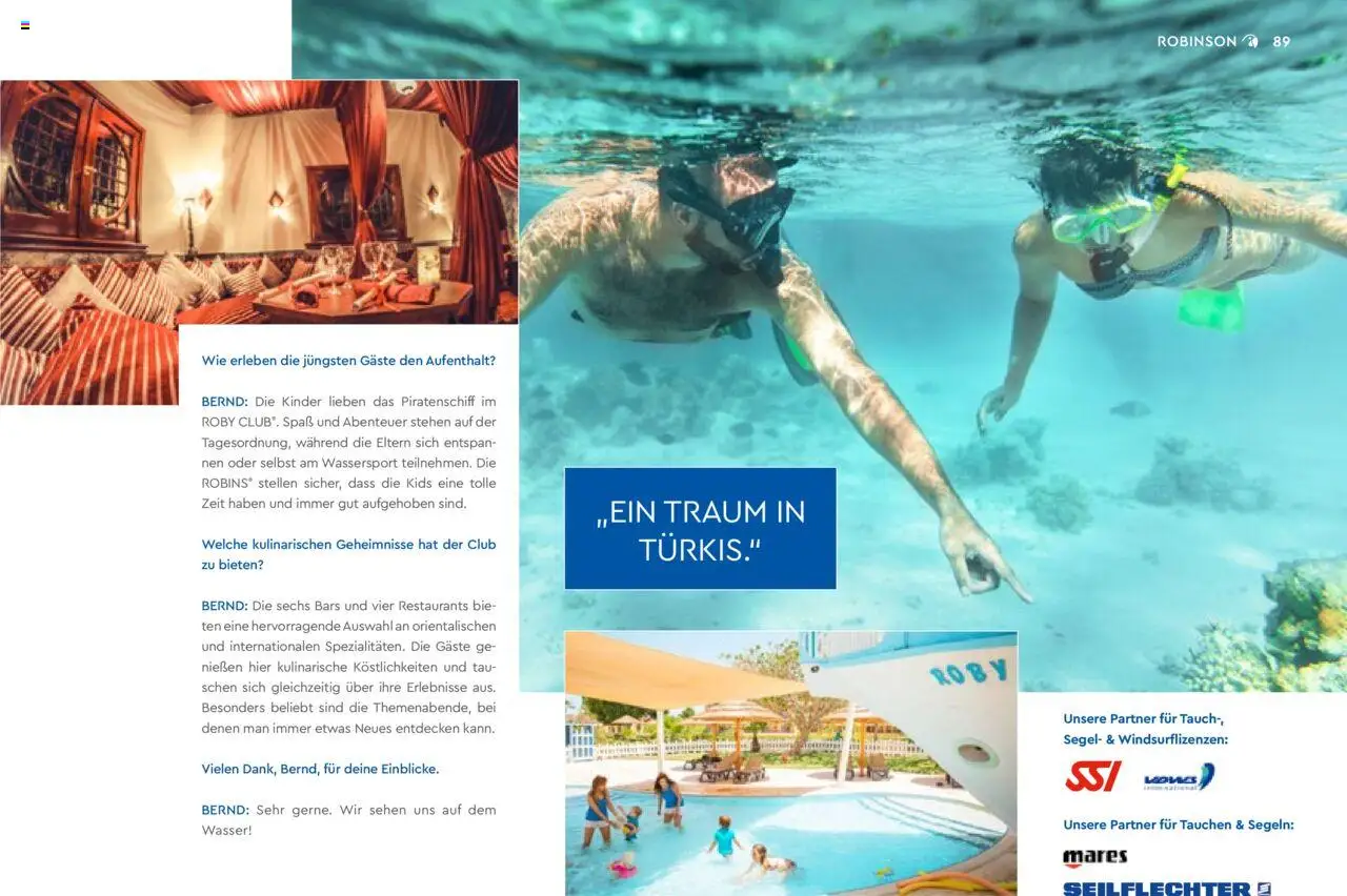 TUI Robinson 2024/25 - Unsere Clubs & Storys - gültig ab dem 04.11.2024 | Seite: 89 | Produkte: Wasser