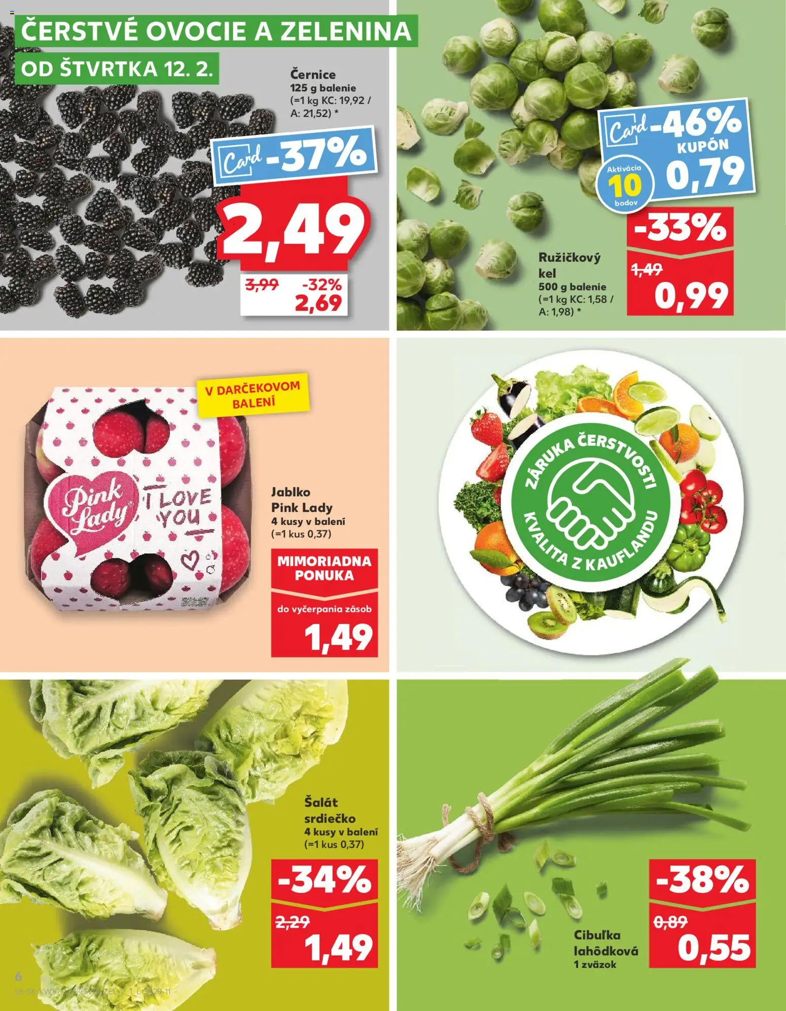 Kaufland SK akciós ujság - amely érvényes a következő dátumtól: 12.02.2026 | Oldal: 6