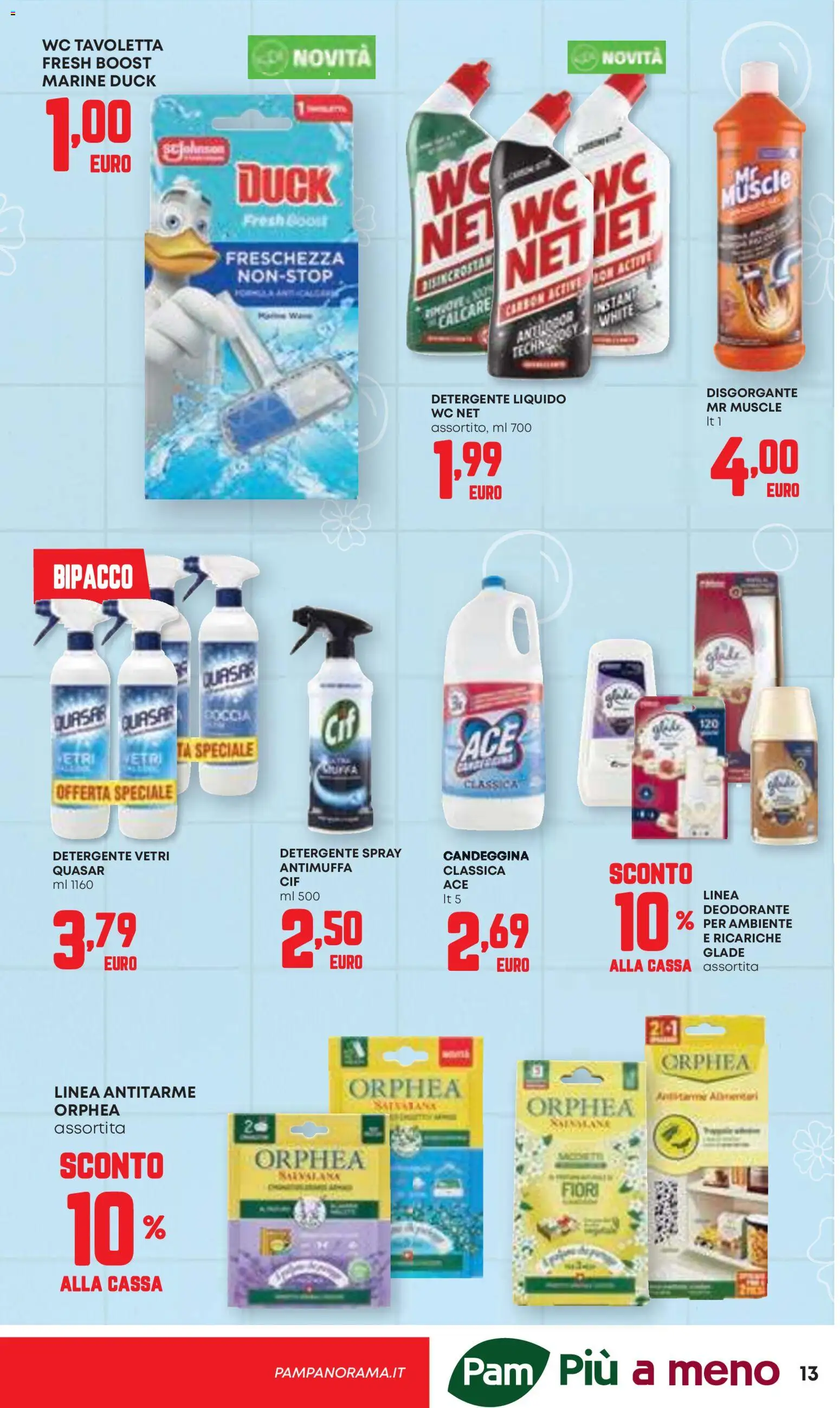 Volantino Panorama del 07.04.2026 | Pagina: 13 | Prodotti: Deodorante, Detergente, Candeggina, WC