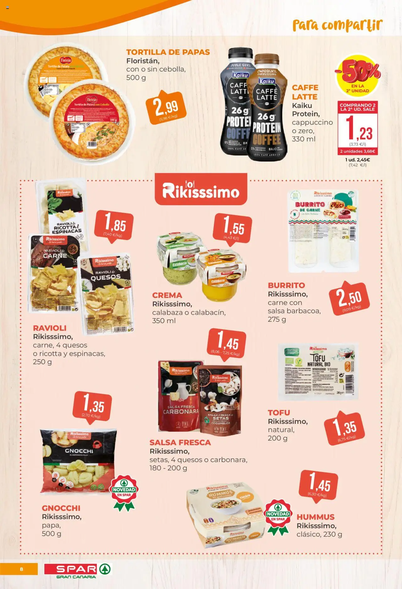 Spar folleto │ válido desde el 17.10.2025 | Página: 8 | Productos: Calabacín, Πράσινο τσάι, Chocolate, Παγωμένο τσάι