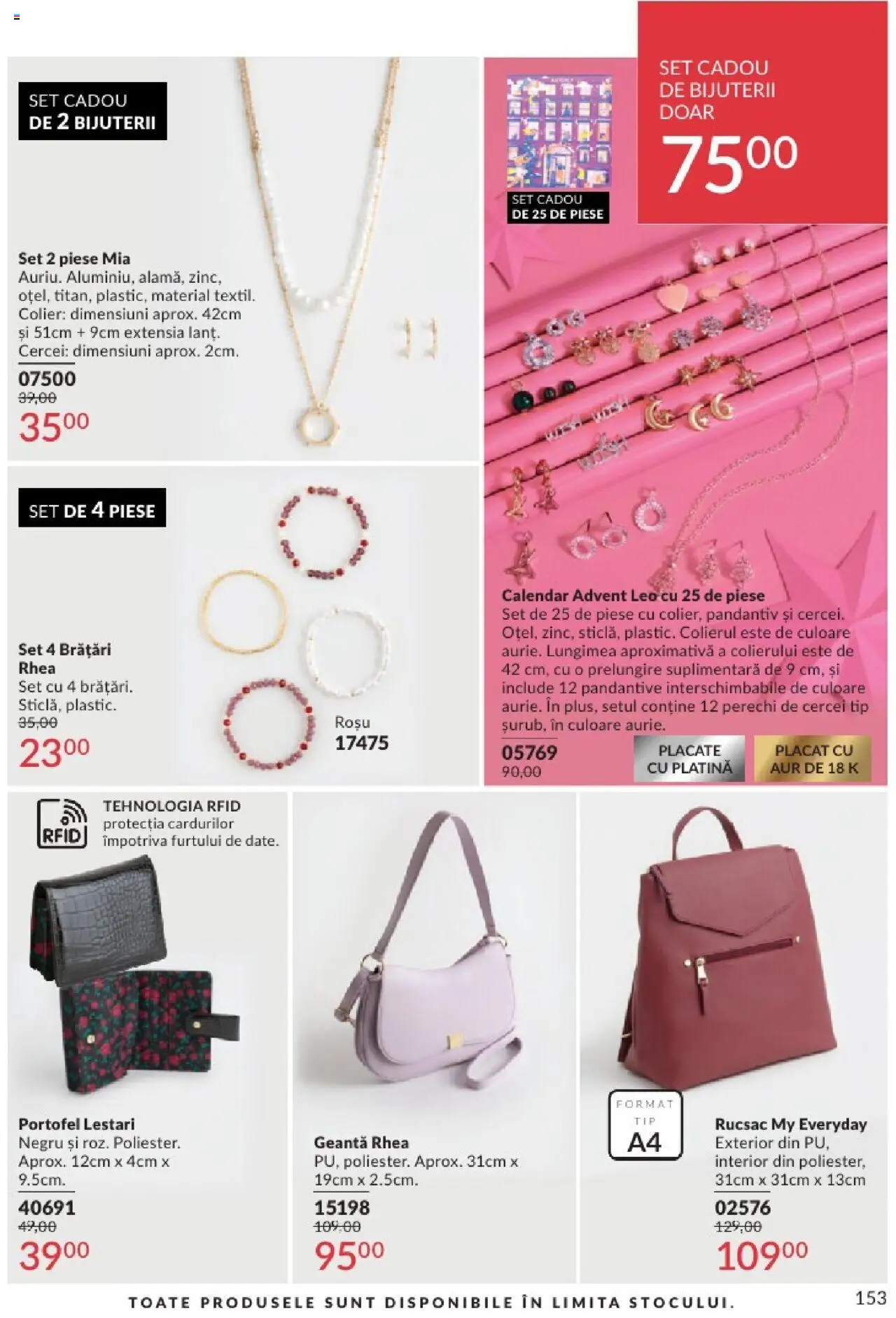 Catalog Avon - 06 2025 – valabil de la 01.06.2025 | Pagină: 153 | Produse: Geantă, Cercei, Colier, Rucsac