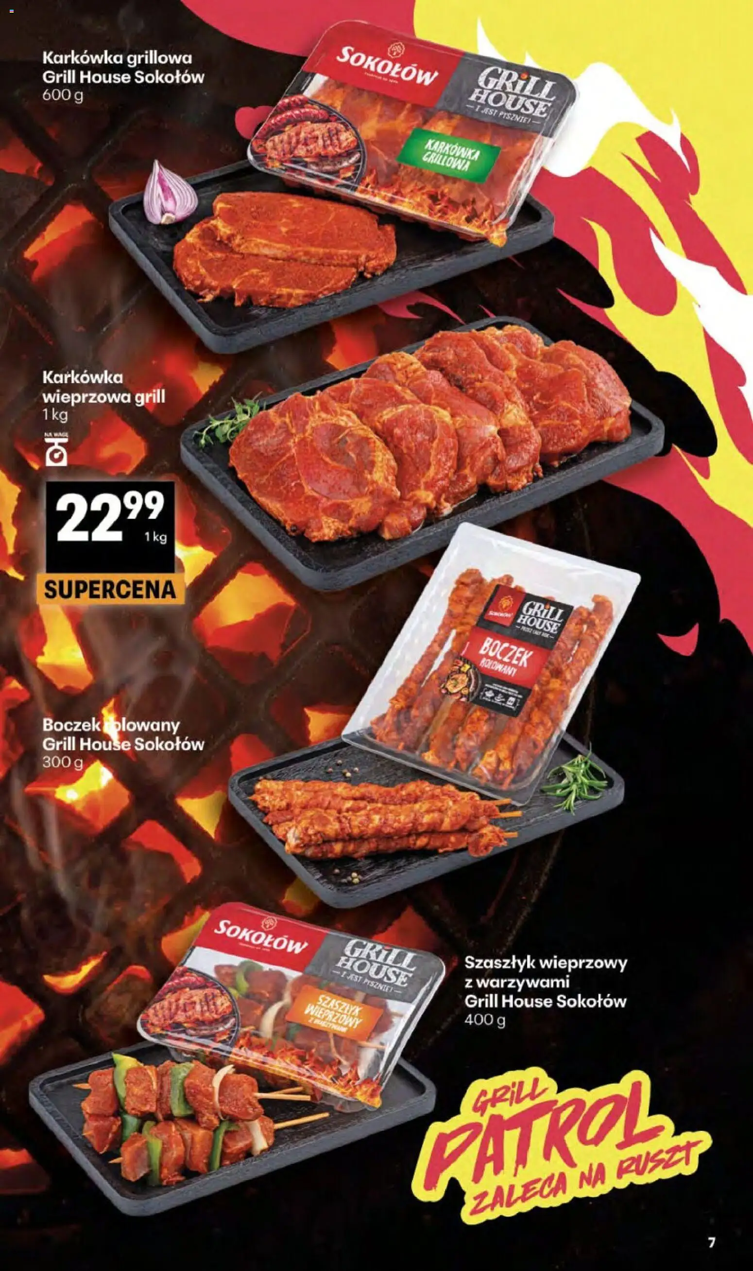 Delikatesy Centrum gazetka od 23.04.2026 | Strona: 7 | Produkty: Karkówka, Karkówka wieprzowa, Grill, Boczek
