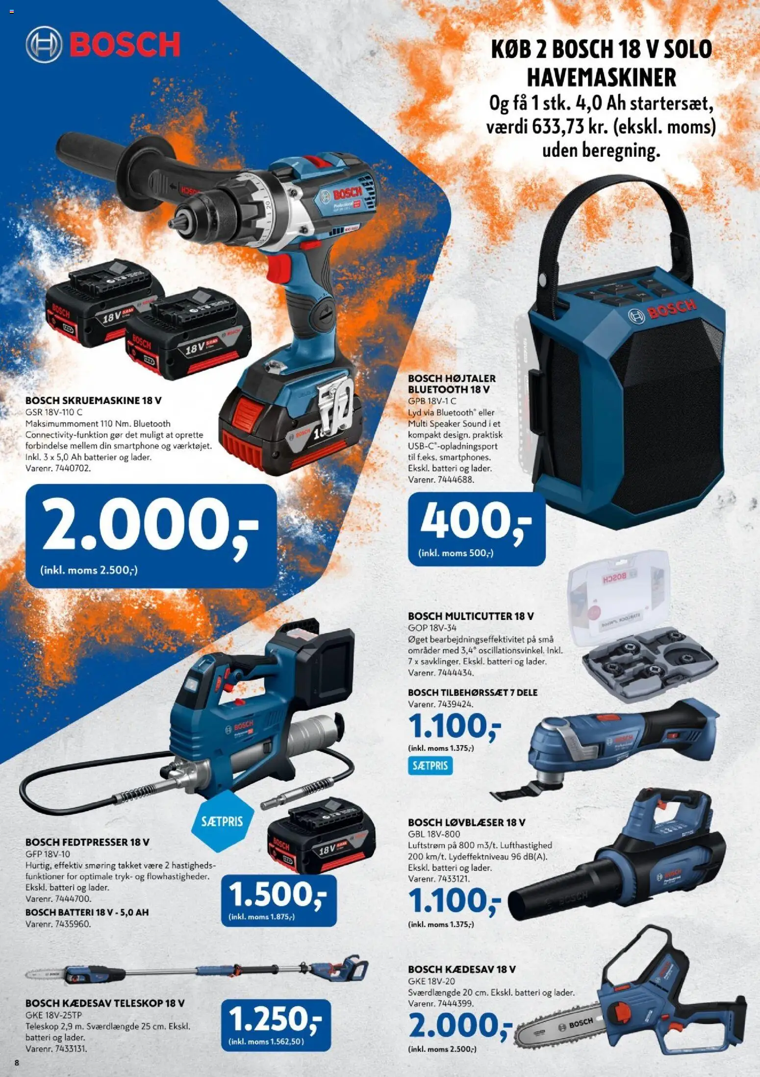 Davidsen tilbudsavis – gyldig fra 05.03.2026 | Side: 8 | Produkter: Batterier, Lyd, Søm, Batteri