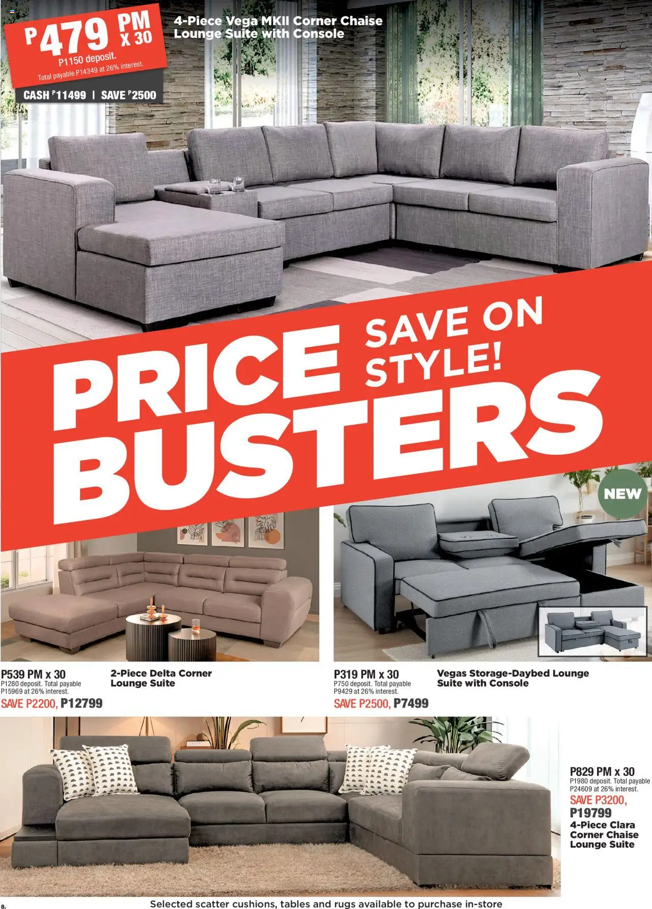 New House and Home catalogue – valid from 22.09.2025 | Page: 8 | Products: Lounge suite, Chaise