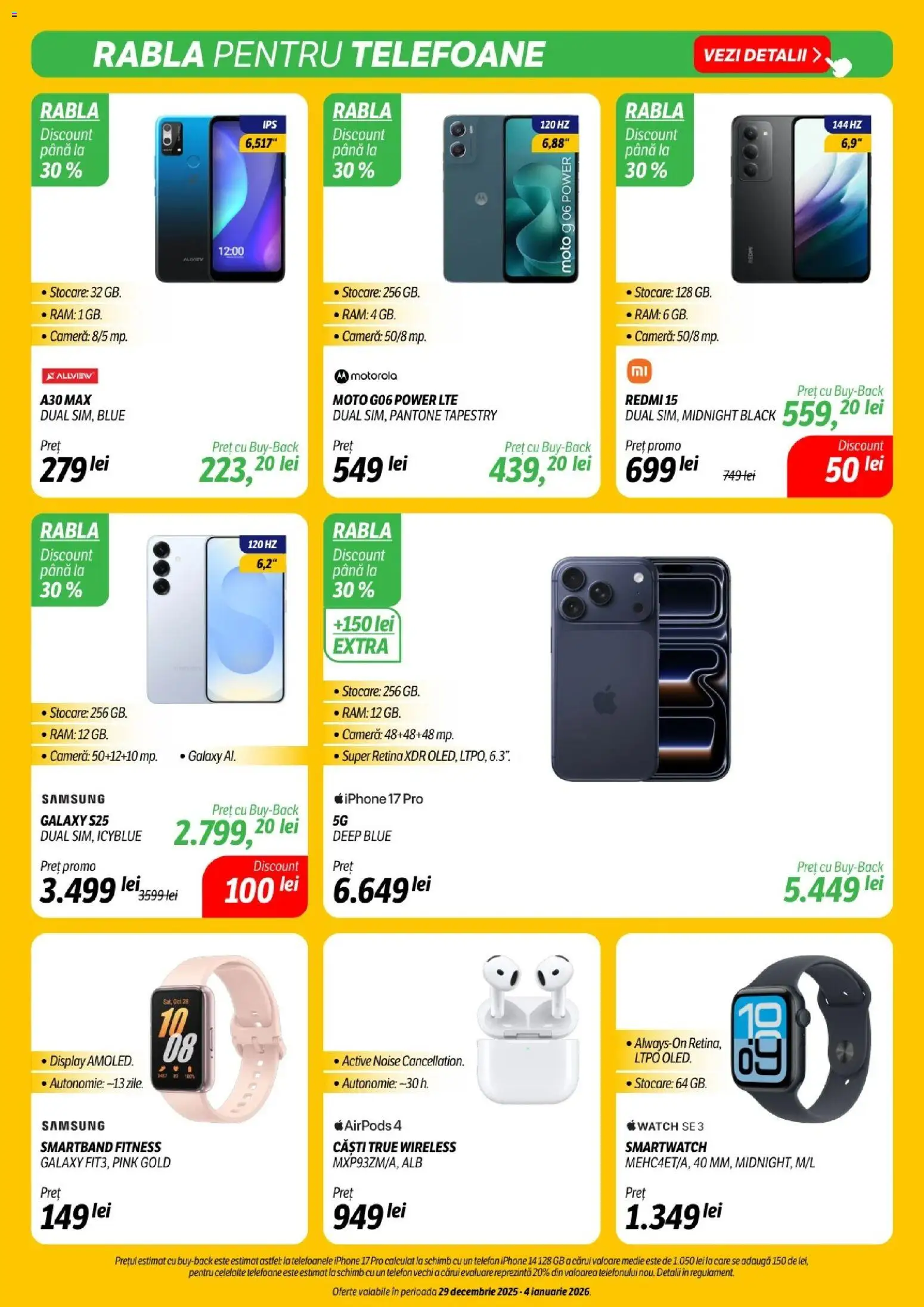 Noul catalog Flanco – valabil de la 29.12.2025 | Pagină: 10 | Produse: Telefon, Căști, Cameră, Smartwatch
