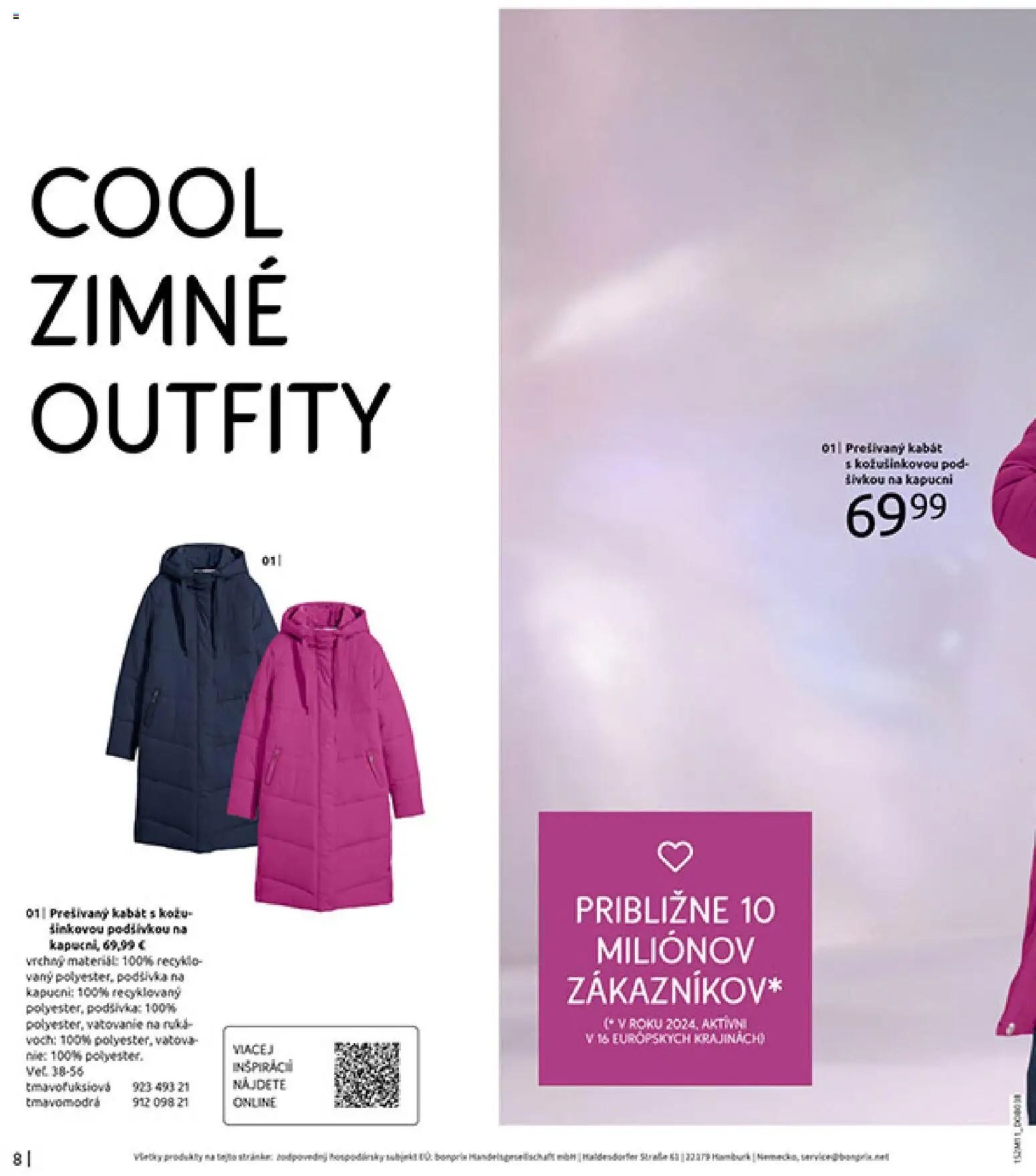 Nové Bonprix akcie – leták je platný od 16.12.2025 | Strana: 10 | Produkty: Kabát