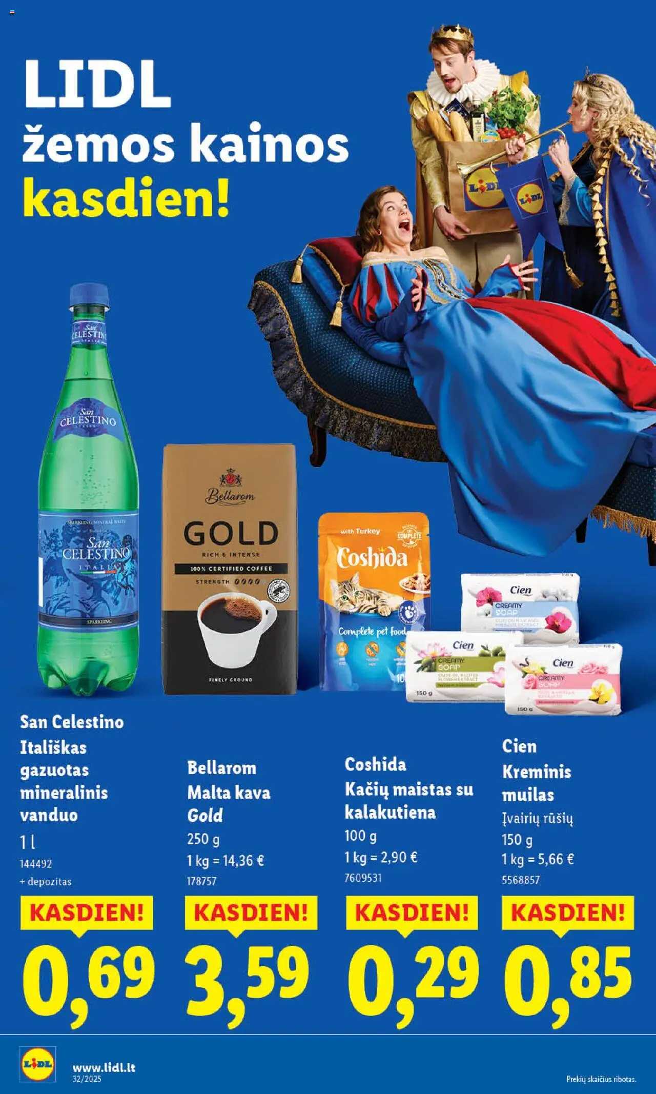 LIDL leidinys│galioja nuo 07.08.2025 | Puslapis: 3 | Prekių: Kava, Muilas