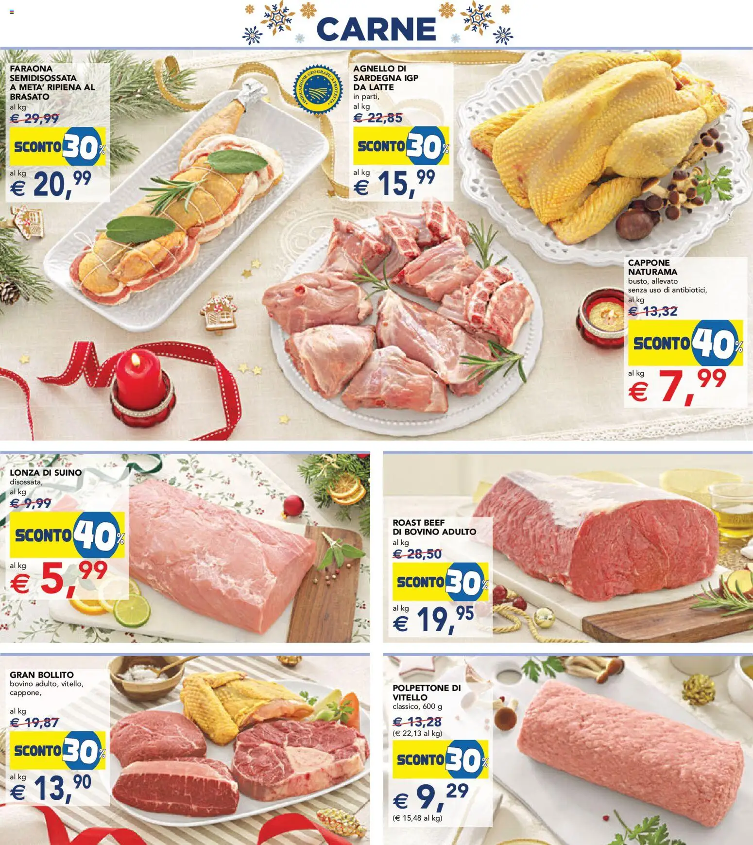 Volantino Esselunga S del 11.12.2025 | Pagina: 5 | Prodotti: Bovino, Suino, Latte, Agnello