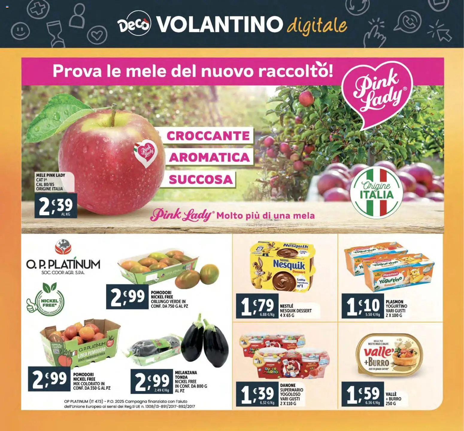 Volantino Decò del 02.12.2025 | Pagina: 30 | Prodotti: Mele, Pomodoro, Latte, Pomodori