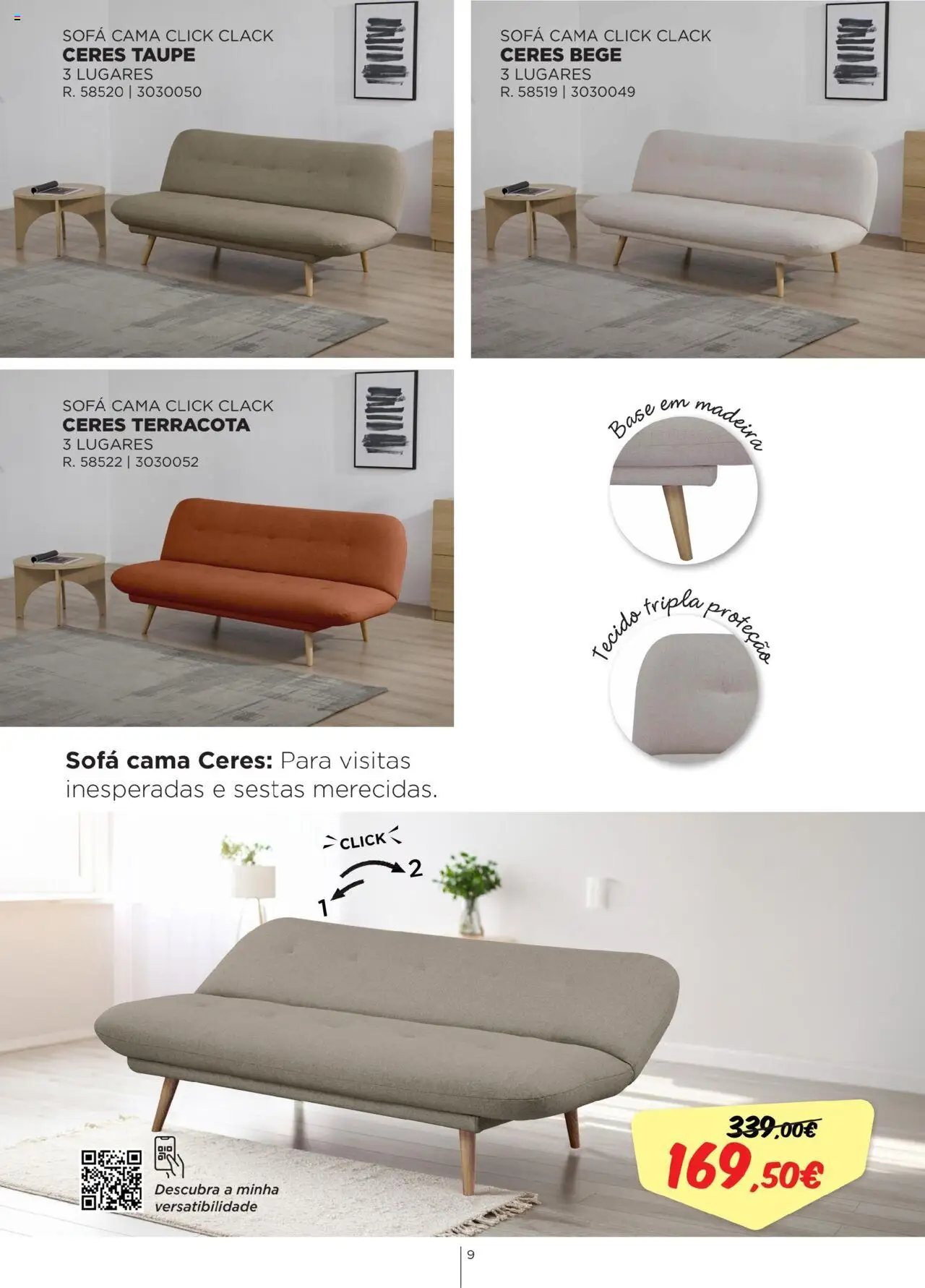 Espaço Casa - Catálogo Kaliási - Sofás Camas │ válido de 21.07.2025 | Página: 9 | Produtos: Base, Cama, Sofá