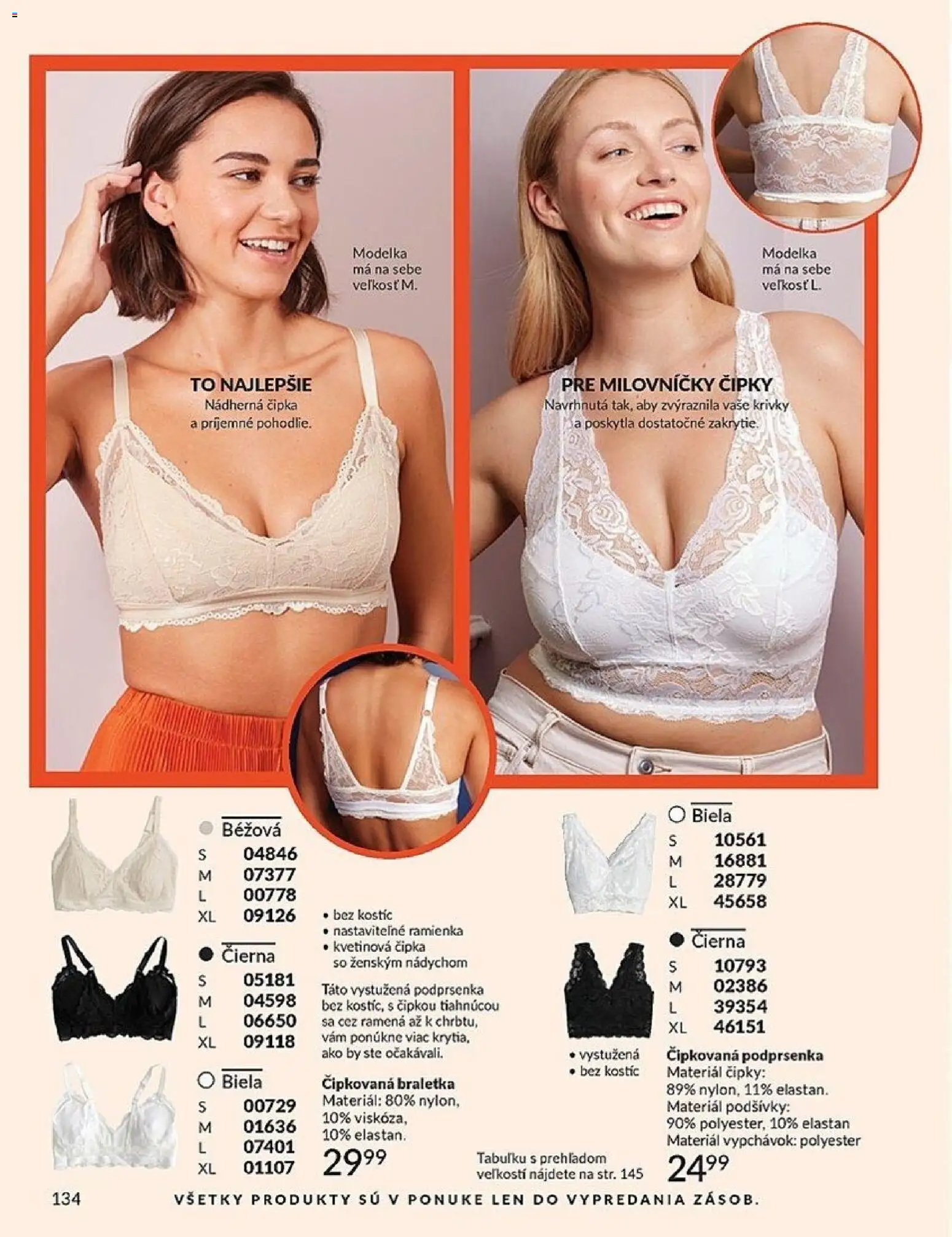 Nové Avon akcie – leták je platný od 01.01.2026 | Strana: 134 | Produkty: Podprsenka