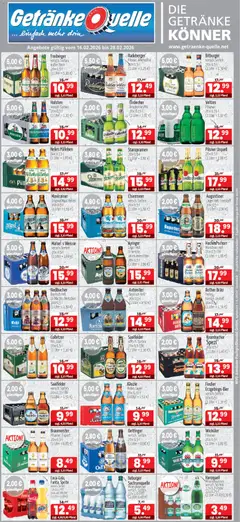 Getränke Quelle Prospekt 	 ab 16.02.2026 gültig