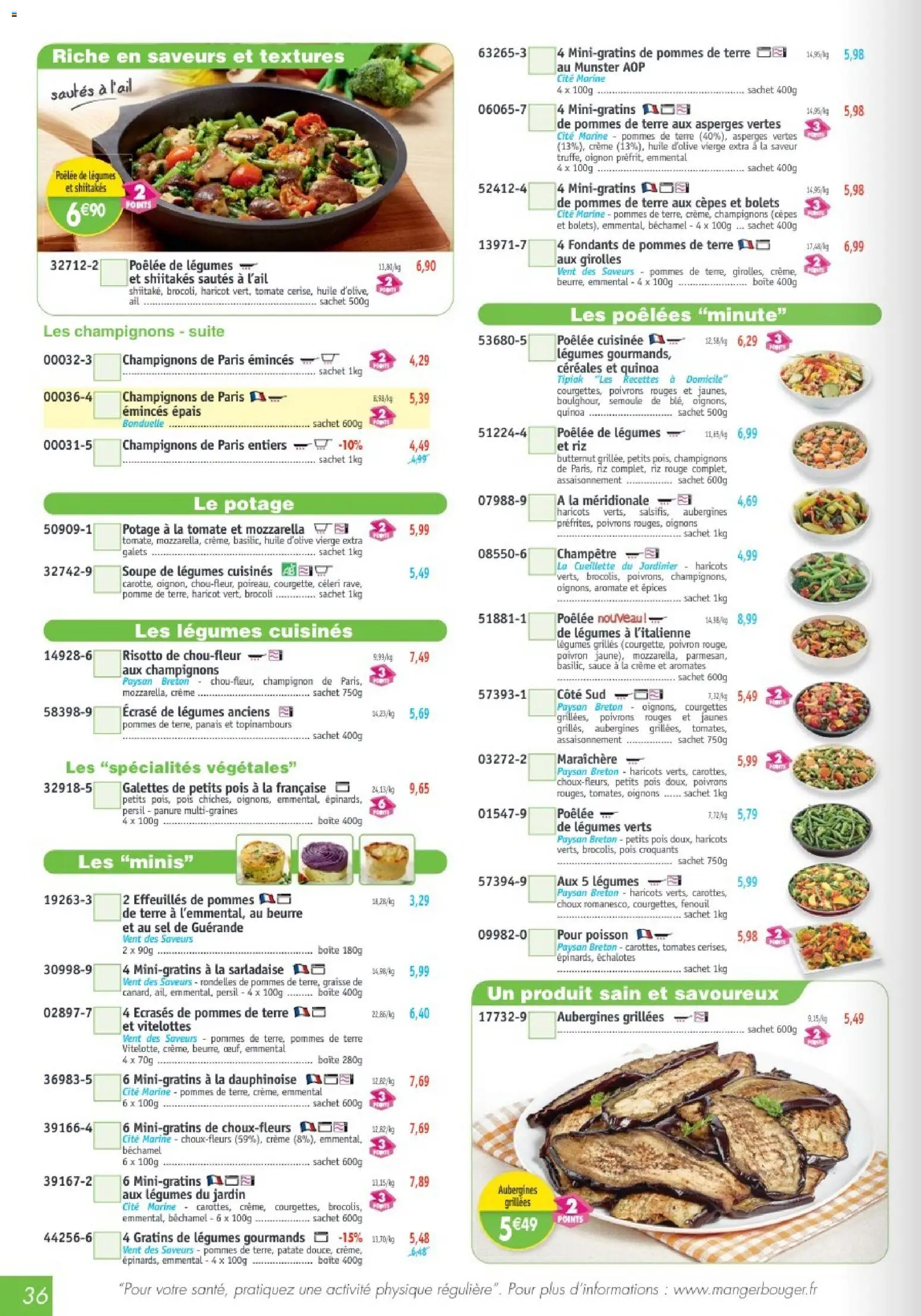 {H1} | Page: 36 | Produits: Soupe, Huile d'olive vierge, Persil, Mozzarella