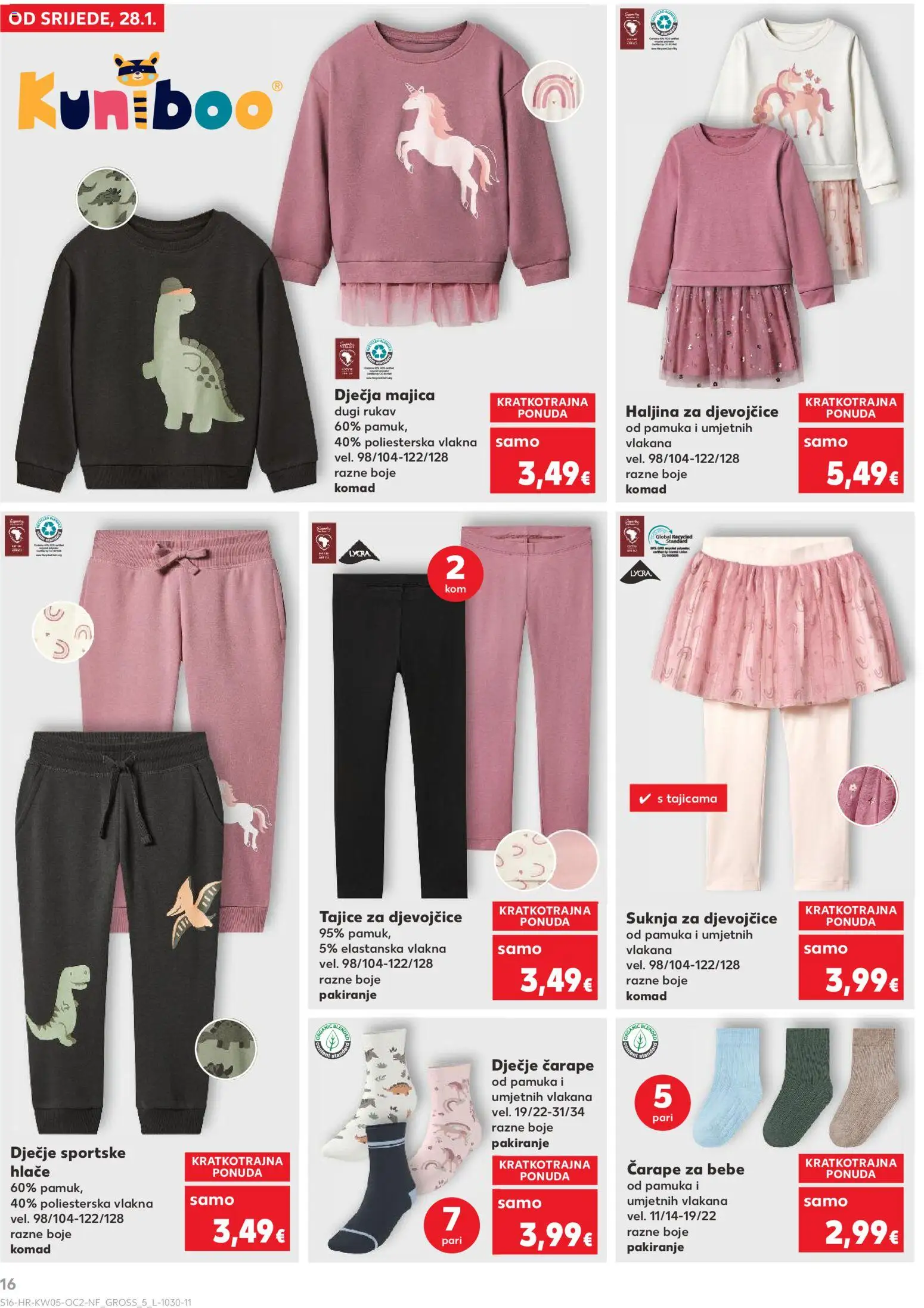 Kaufland katalog | vrijedi od 28.01.2026 | Stranica: 16 | Proizvodi: Hlače, Čarape, Tajice, Haljina