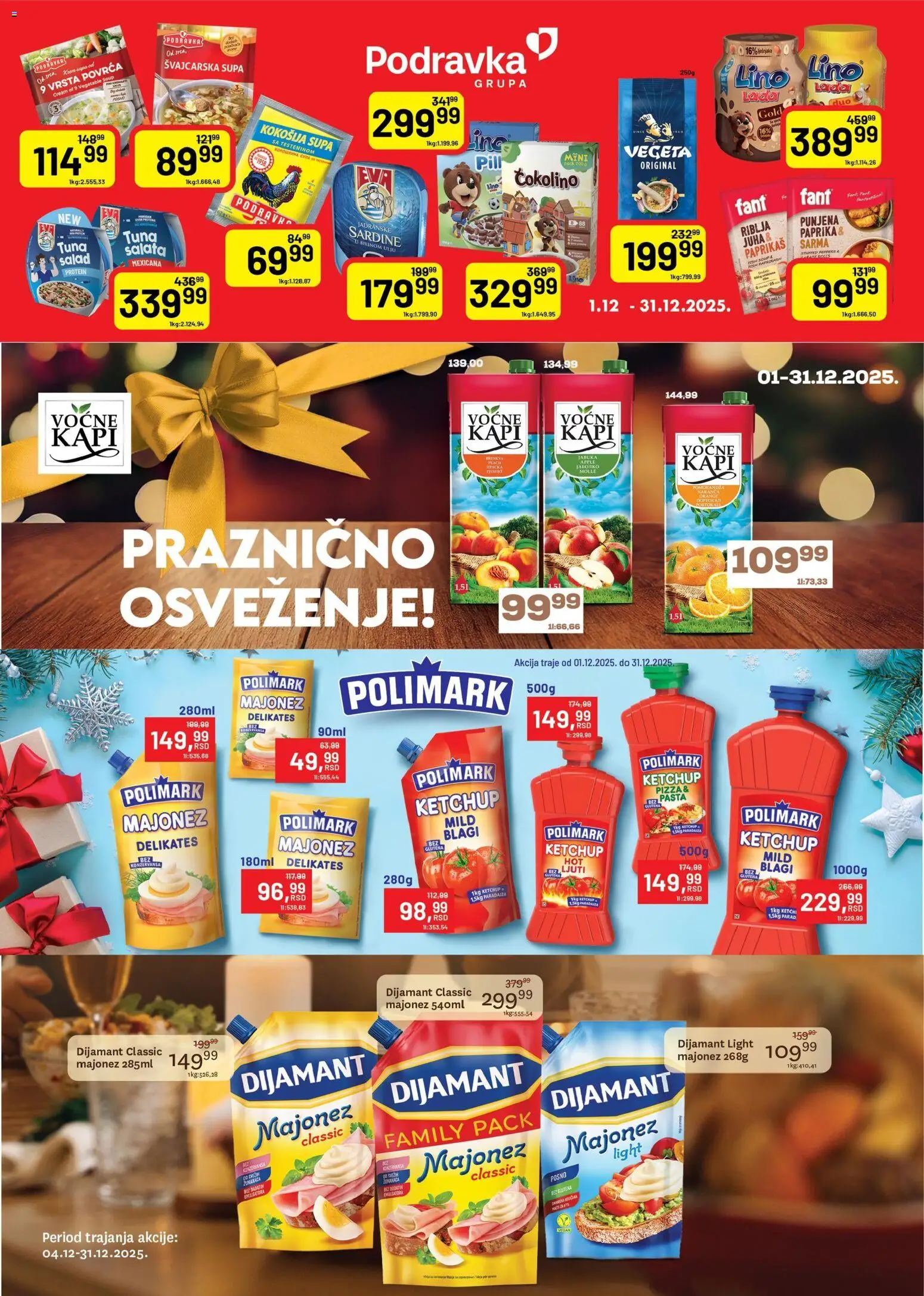 Univerexport katalog - važi od 22.12.2025 | Strana: 21 | Proizvode: Majonez, Salata, Paprika, Podravka
