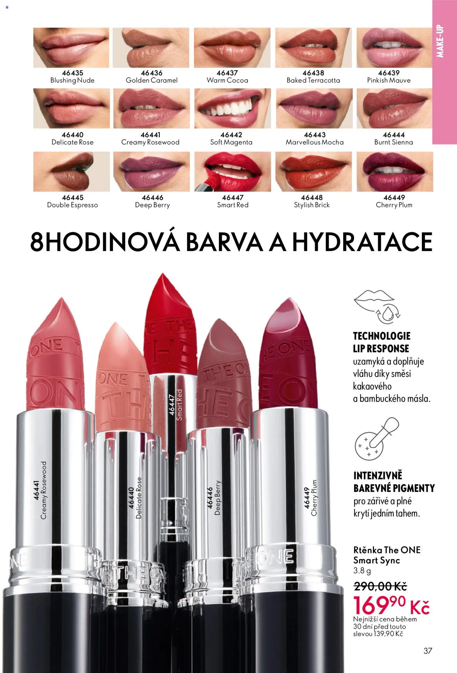 Oriflame katalog č.01/2026 od 30.12.2025 | Strana: 37 | Produkty: Makeup, Rtěnka