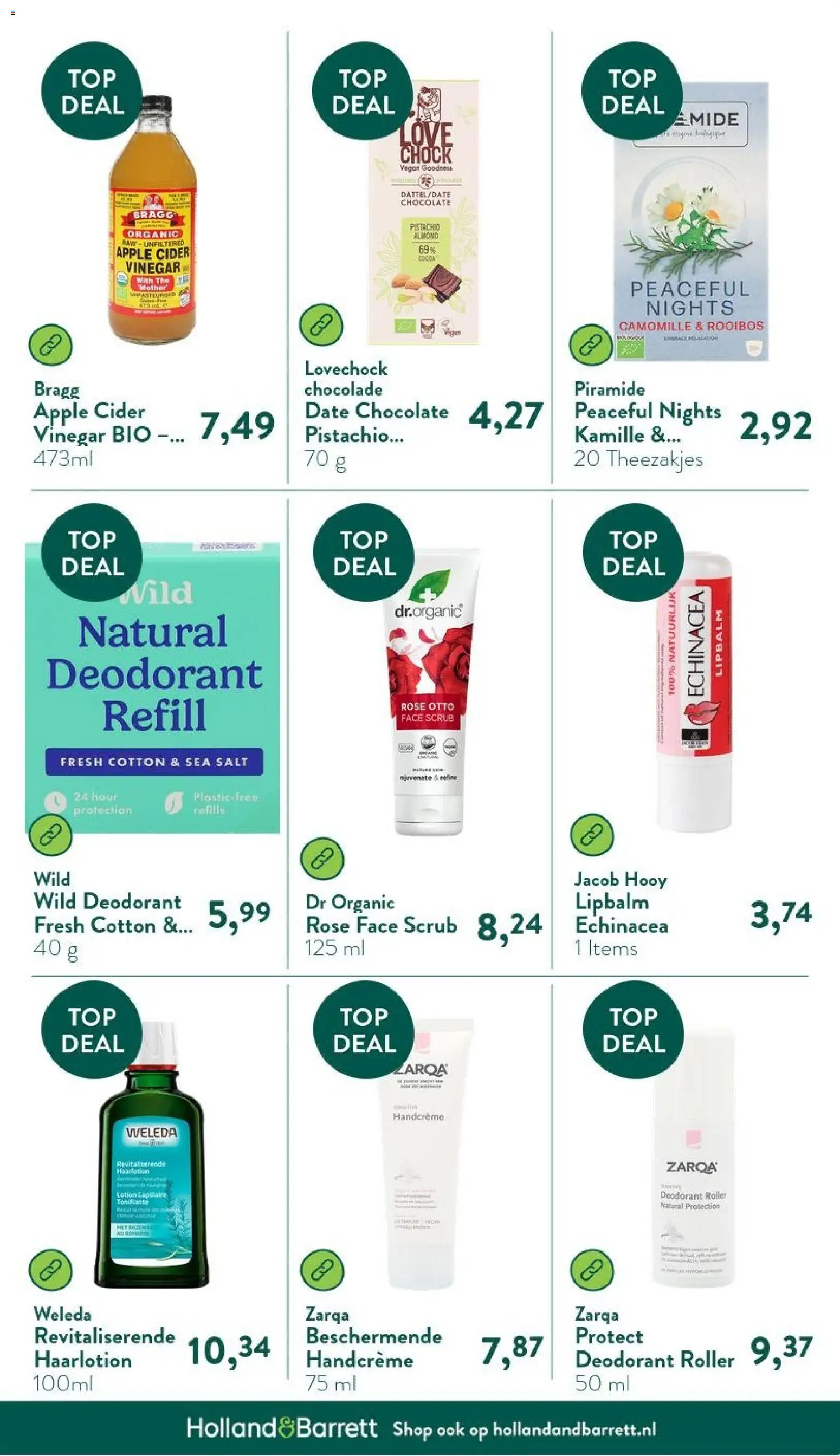 {H1} | Pagina: 5 | Producten: Deodorant, Chocolade, Handcrème