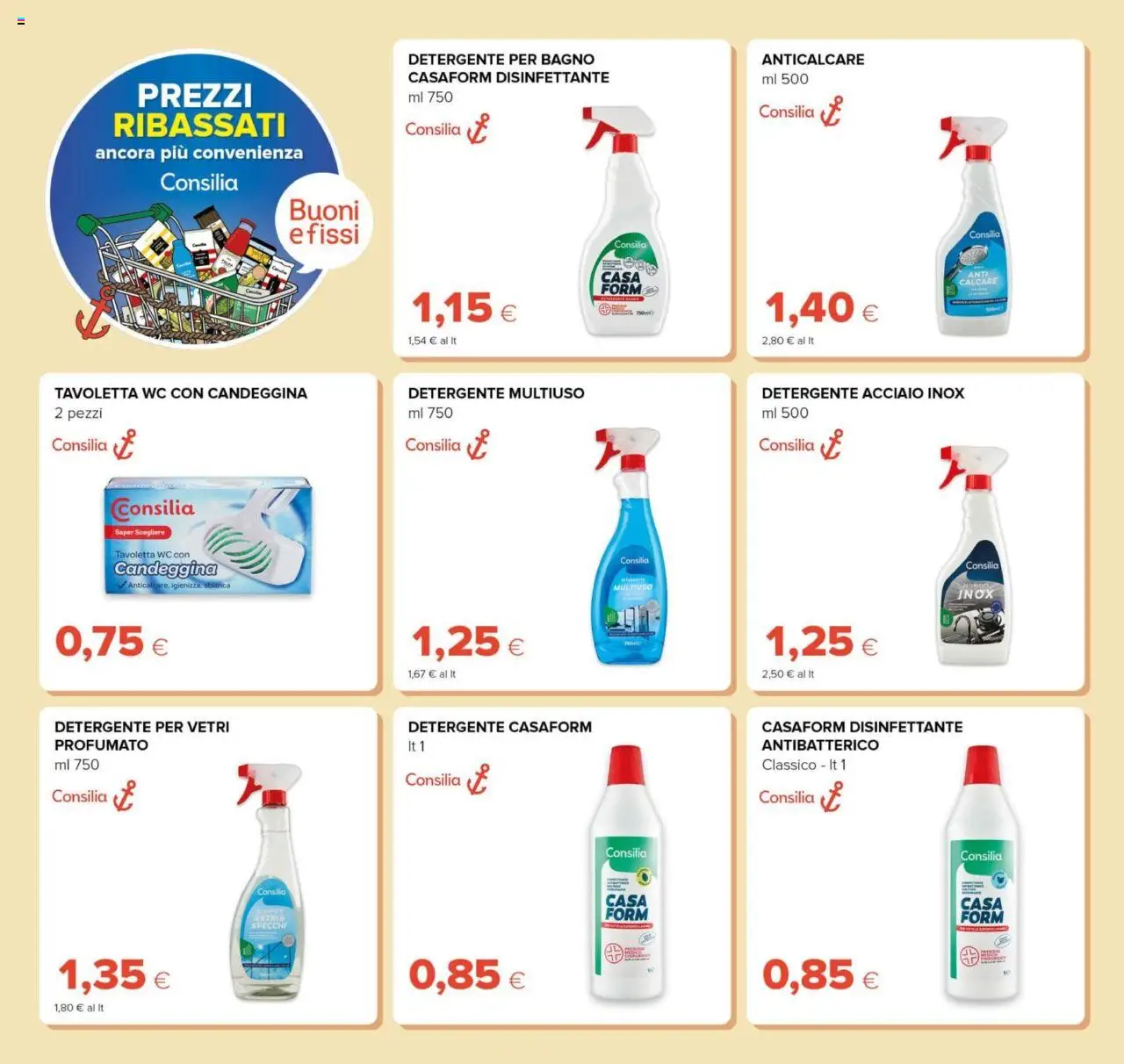 Volantino Tigre del 20.08.2025 | Pagina: 26 | Prodotti: Candeggina, Anticalcare, WC, Bagno