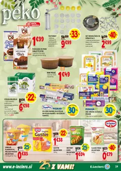 E.leclerc katalog akcije – veljaven od 03.12.2025 | Stran: 19 | Izdelki: Prašek, Sladilo, Cokolada, Folija