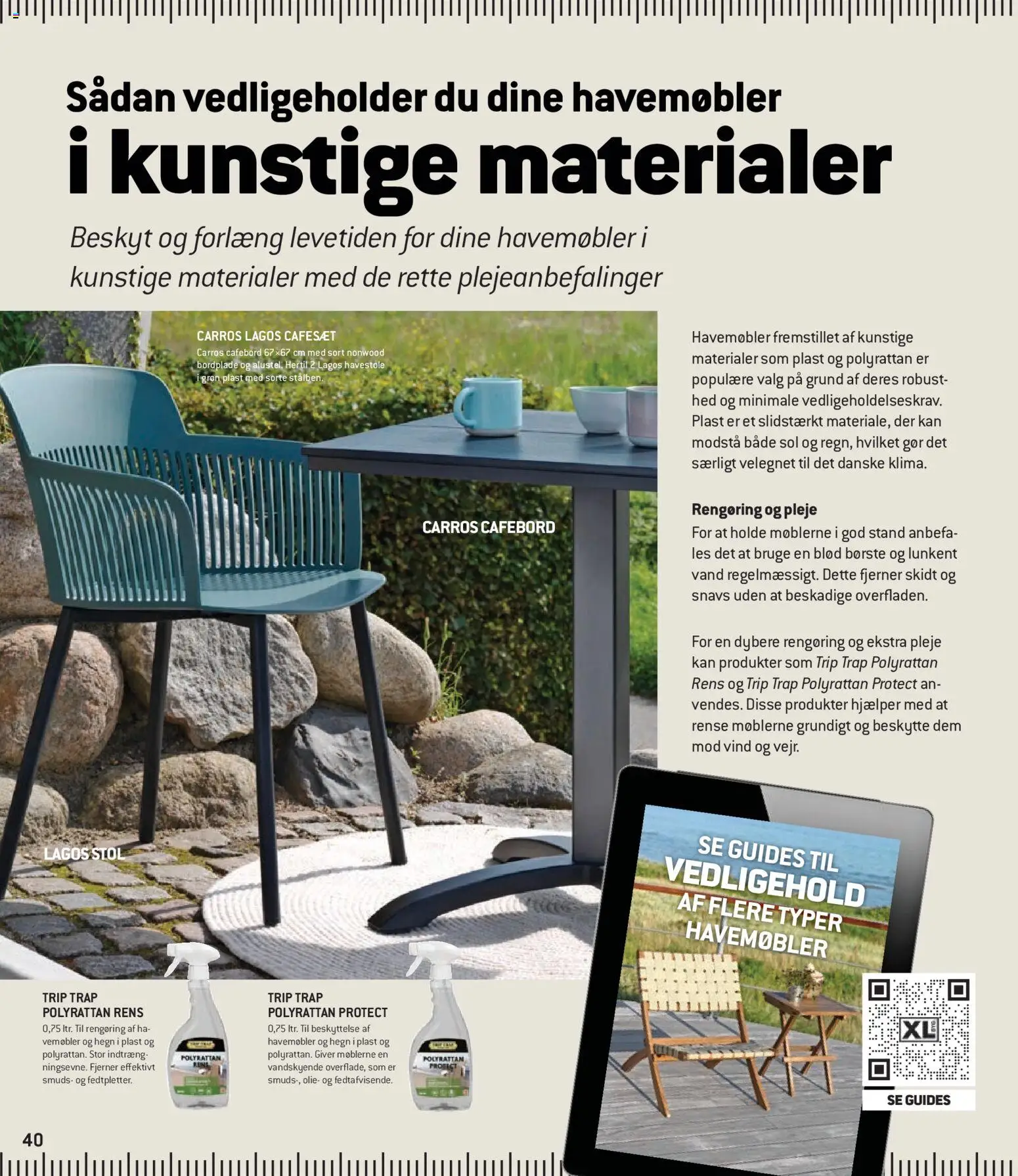 XL-BYG tilbudsavis – gyldig fra 08.01.2026 | Side: 40 | Produkter: Skab, Havemøbler, Hjørnesofa, Søm