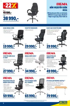 Metro - Professzionális irodai megoldások - amely érvényes a következő dátumtól: 02.11.2025 | Oldal: 9 | Termékek: Asztallap, Forgószék, Asztal, Szék