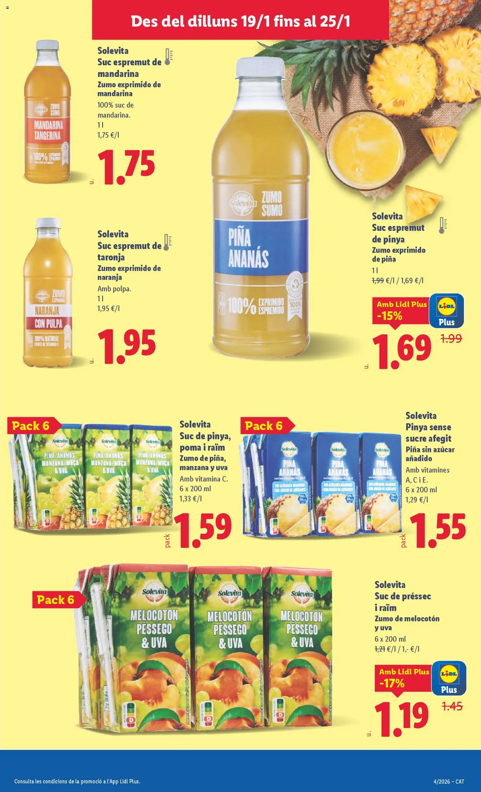 Lidl folleto │ válido desde el 19.01.2026 | Página: 17 | Productos: Piña, Ροζ πιπέρι, Manzana