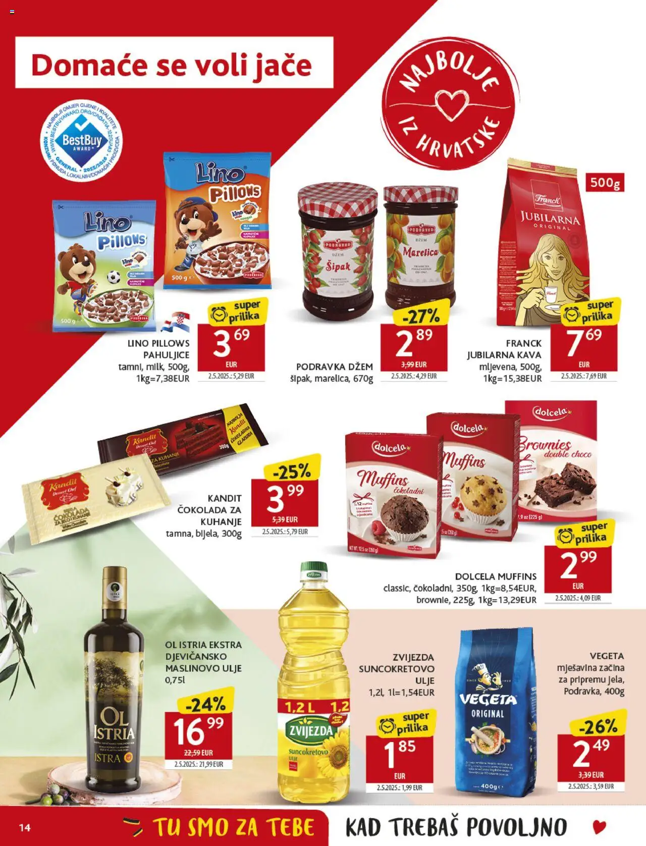 Konzum HR akciós ujság - amely érvényes a következő dátumtól: 17.09.2025 | Oldal: 14 | Termékek: Vegeta