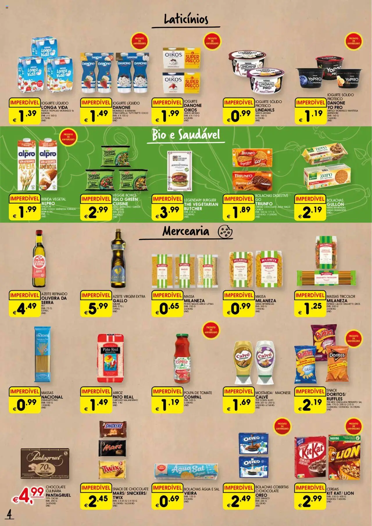 Meu Super folheto │ válido de 09.10.2025 | Página: 4 | Produtos: Esparguete, Banana, Canela, Maionese