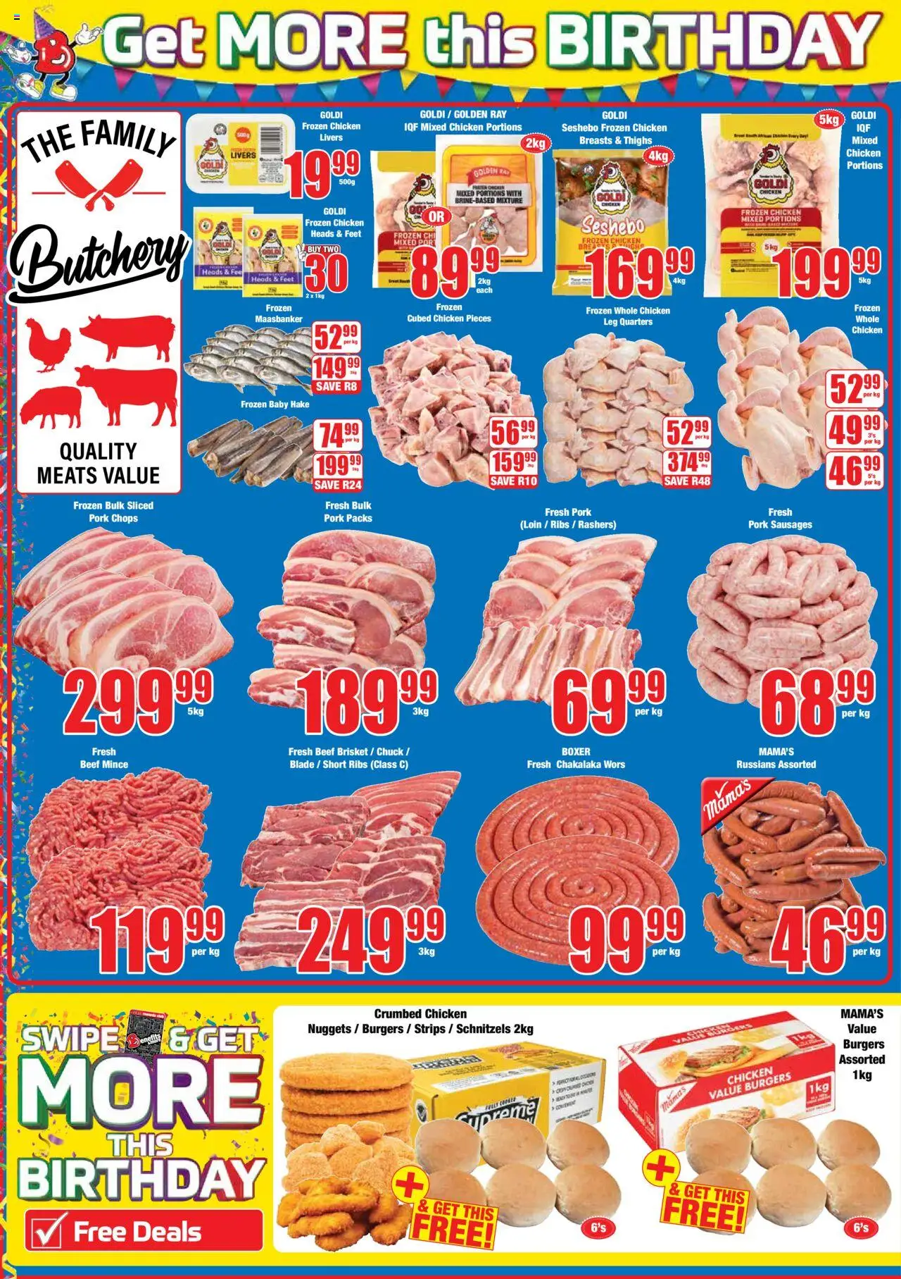 Boxer Eastern Cape Selected Stores - Weekly Specials │ valid from 25.08.2025 | Page: 2 | Products: Ribs, Chicken, Pork, Burgers