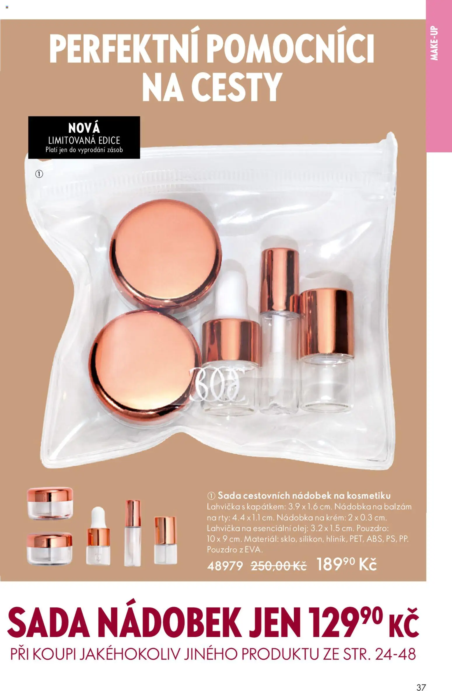 Oriflame katalog č.15/2025 od 22.10.2025 | Strana: 37 | Produkty: Makeup, Balzám na rty, Krém, Pouzdro
