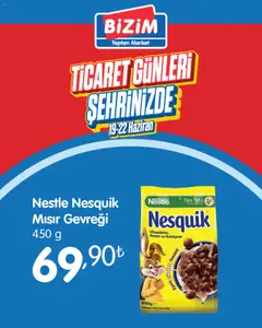 Bizim Toptan Ticaret Günleri - 19.06.2025 tarihinden itibaren geçerlidir | Sayfa: 4 | Ürünler: Çikolata, Mısır gevreği, Tahıl, Mısır