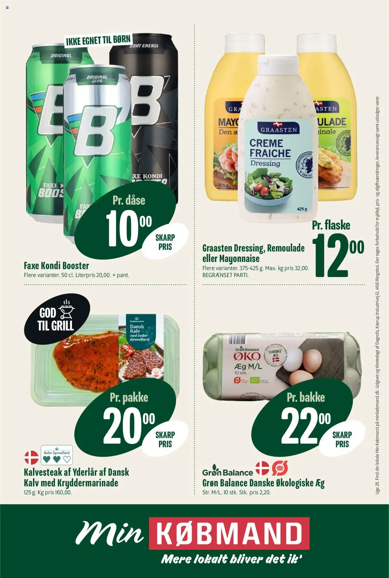 Min Købmand Tilbudsavis gyldig fra 04.07.2025 | Side: 12 | Produkter: Creme, Dressing, Remoulade, Faxe Kondi