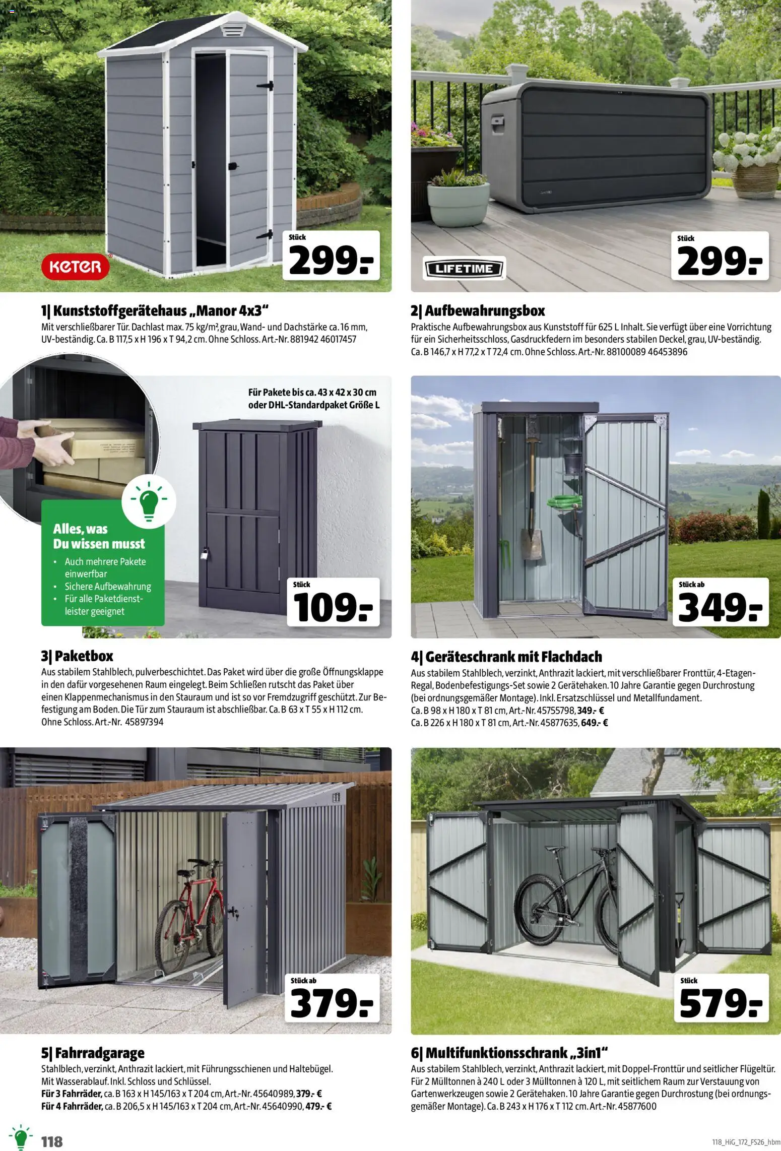 Hagebau Gartengestaltungsortiment – gültig ab 02.03.2026 | Seite: 118 | Produkte: Tür