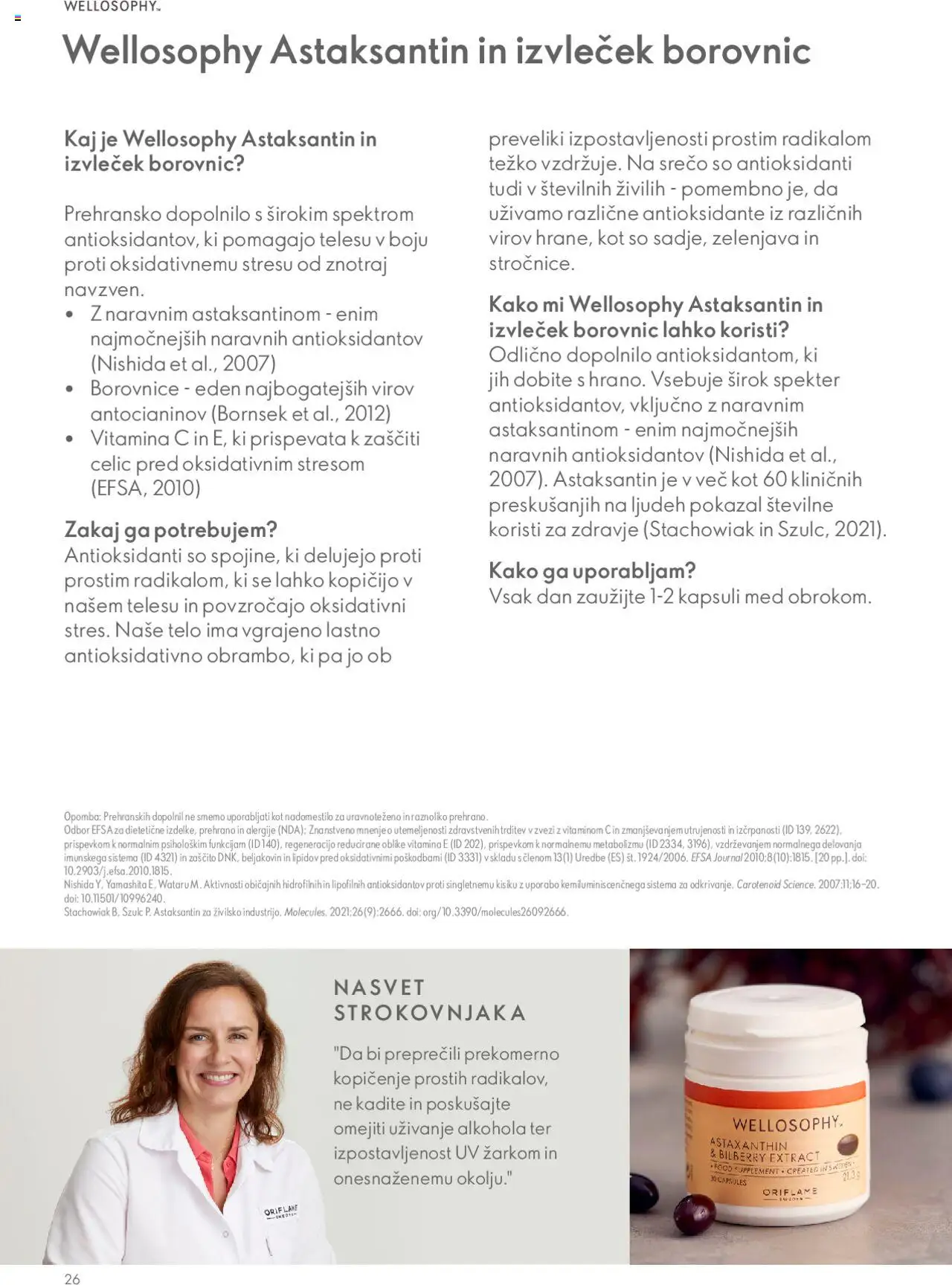 Oriflame katalog wellosophy vodnik po izdelkih │ velja od 18.12.2023 | Stran: 26 | Izdelki: Borovnice, Zelenjava
