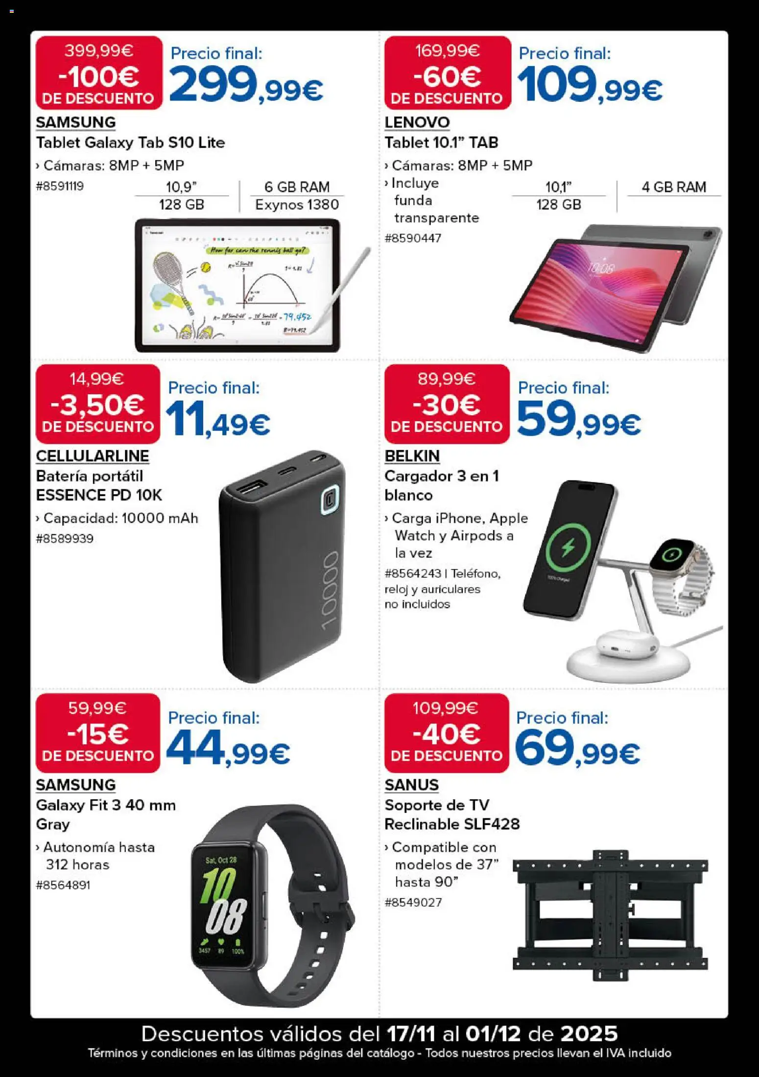Costco Black Friday │ válido desde el 17.11.2025 | Página: 11 | Productos: Reloj, Tablet, Apple, Batería