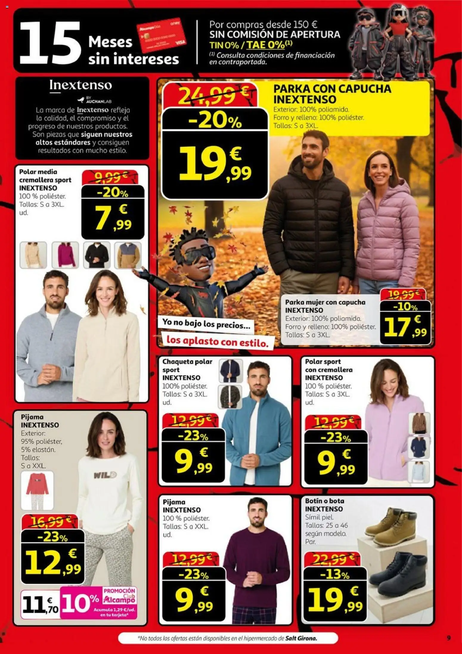 Alcampo - Black Friday  │ válido desde el 06.11.2025 | Página: 9 | Productos: Chaqueta, Pijama