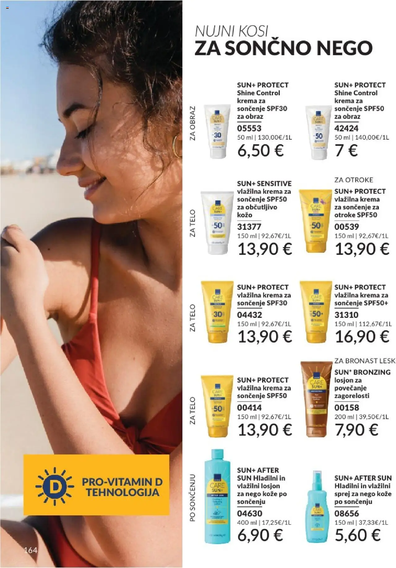 Avon katalog │ velja od 31.07.2025 | Stran: 164 | Izdelki: Krema, Krema za soncenje