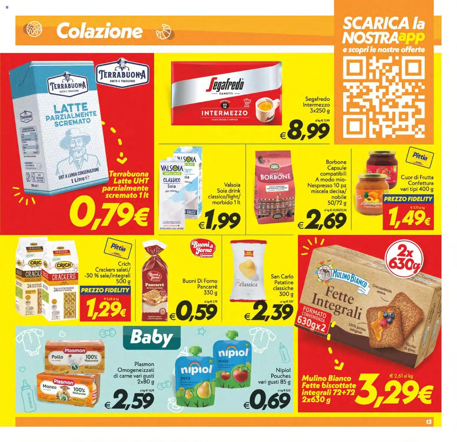 Volantino SuperConveniente del 06.03.2026 | Pagina: 13 | Prodotti: Pollo, Frutta, Farina, Forno